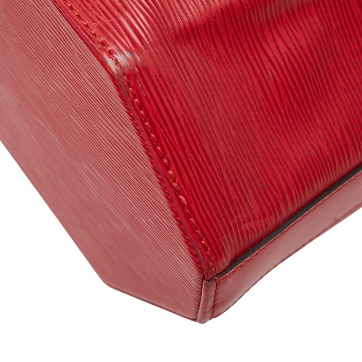 Louis Vuitton Castilian Red Leather Pouch Shoulder Bag (Pre-Owned)