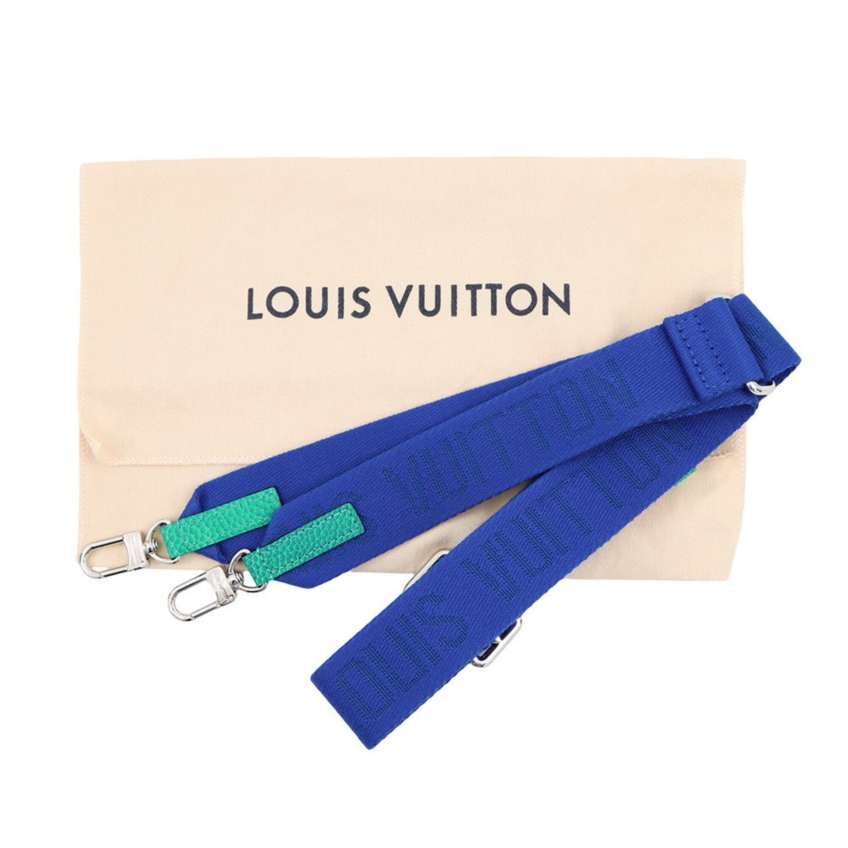 Louis Vuitton Blue Green Handbag Pouch Shoulder Bag (Pre-Owned)