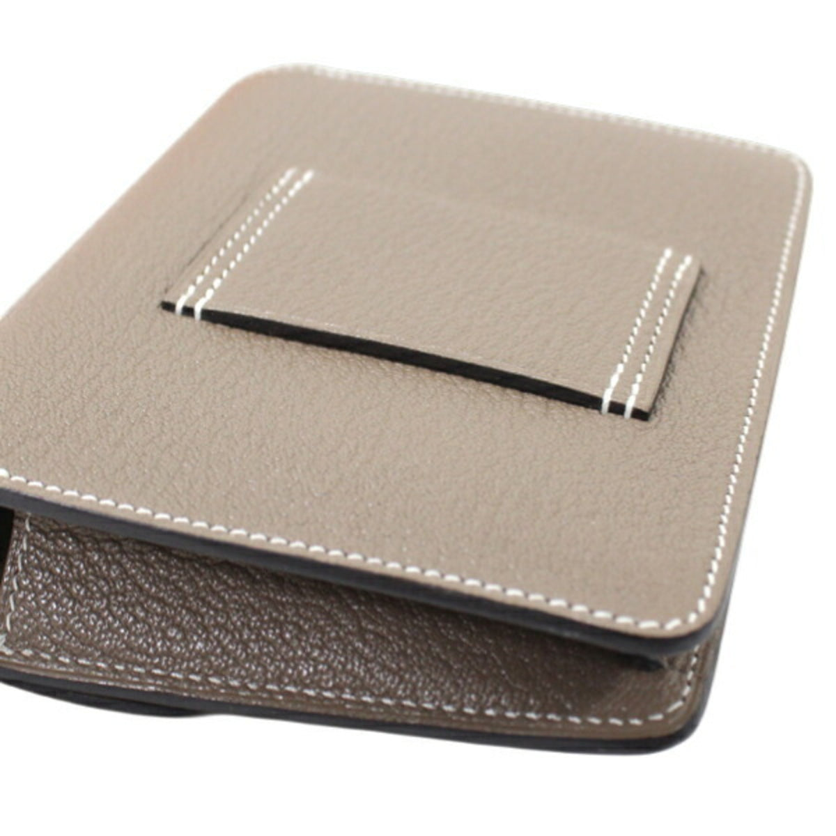 Hermes Etoupe Gray Chevre Myzore Leather Wallet (Bi-Fold) (Pre-Owned)