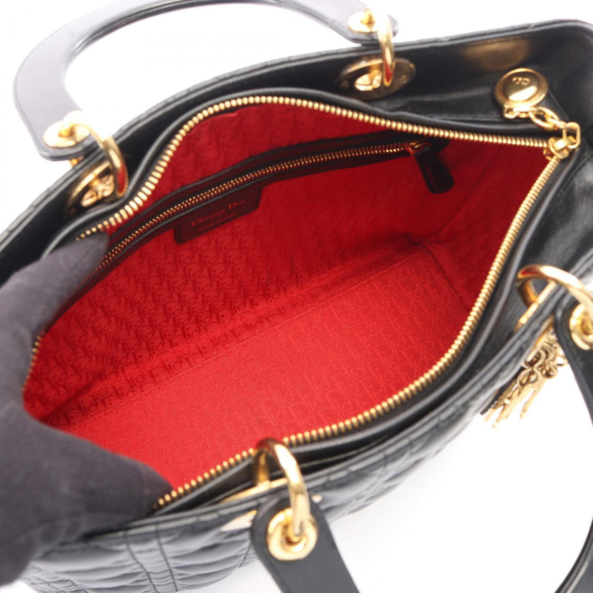 Christian Dior Black Leather Handbag (Pre-Owned)
