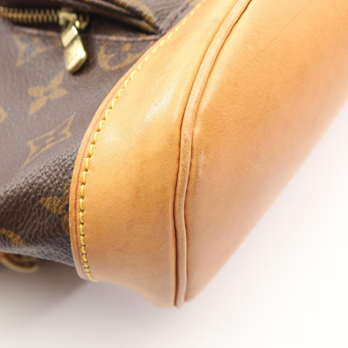 Louis Vuitton Brown Monogram Coated Canvas Leather Backpack (Pre-Owned)
