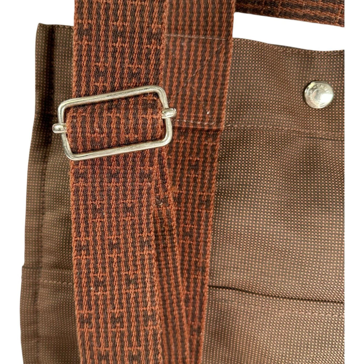 Hermes Brown Canvas Backpack (Pre-Owned)