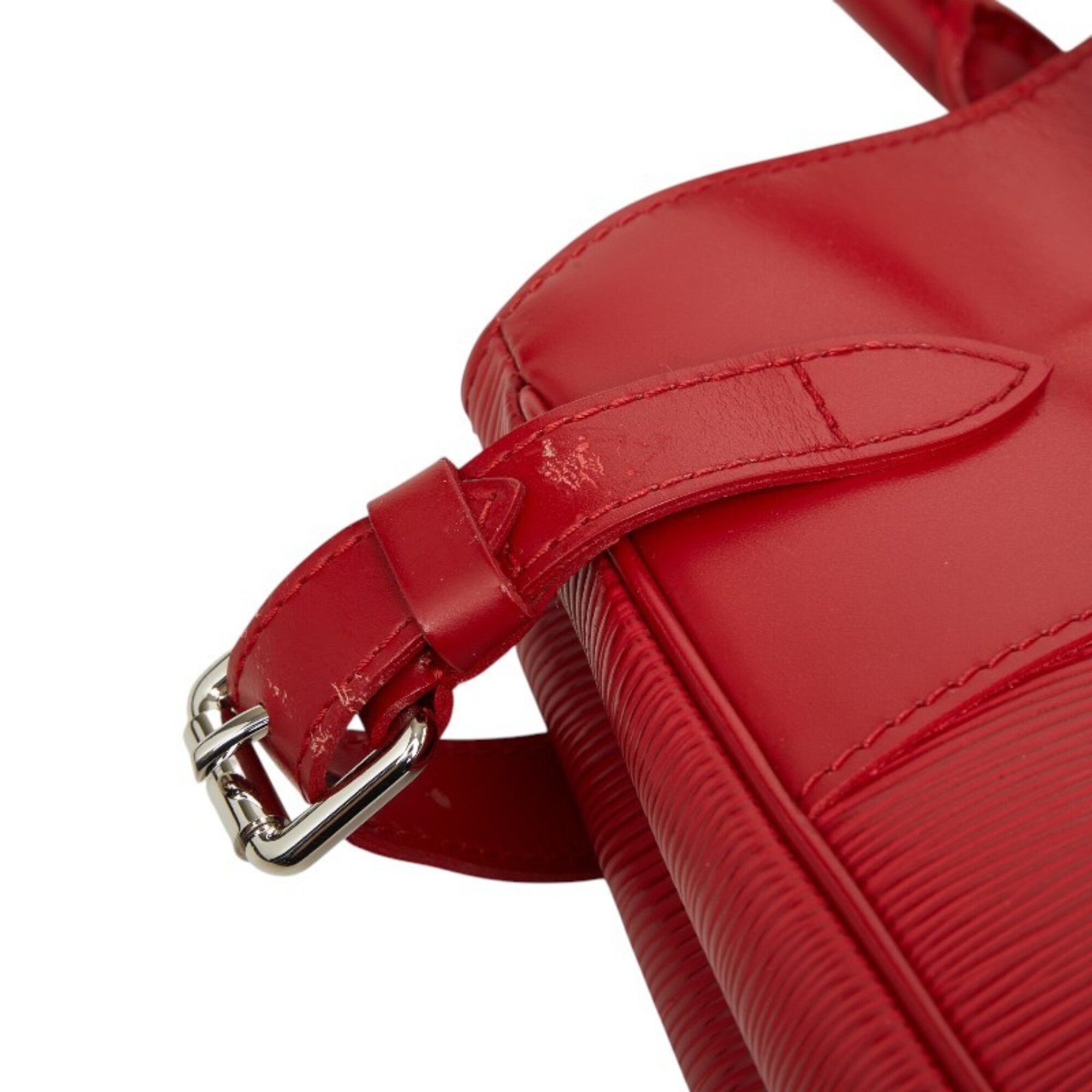 Louis Vuitton Red Color Rouge Leather Handbag Tote Bag (Pre-Owned)