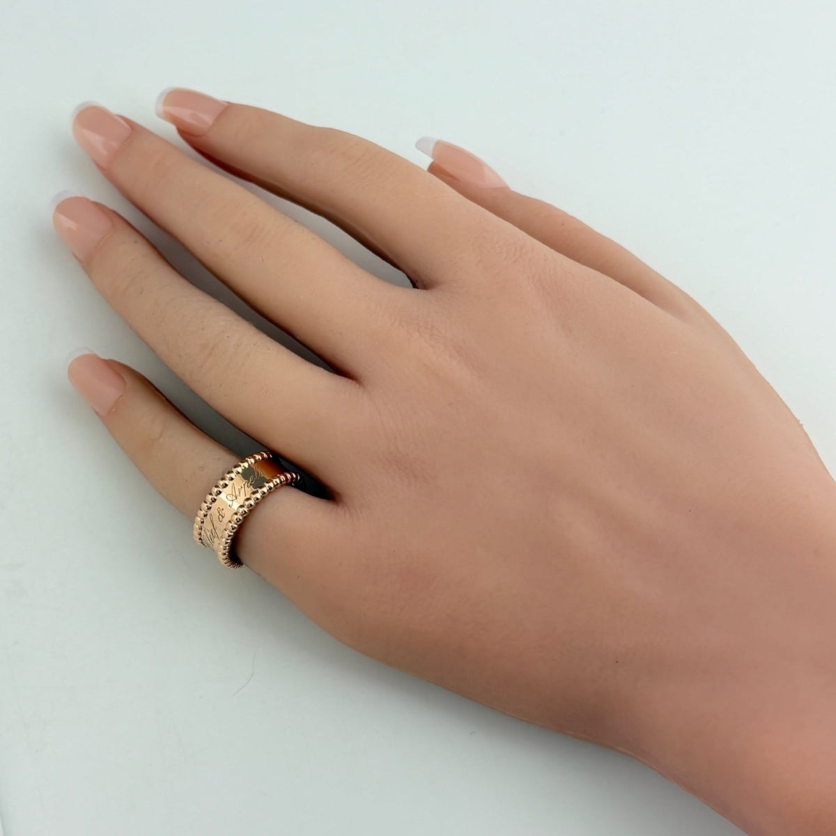 Van Cleef & Arpels Pink Gold (18K) Band Ring (Pre-Owned)