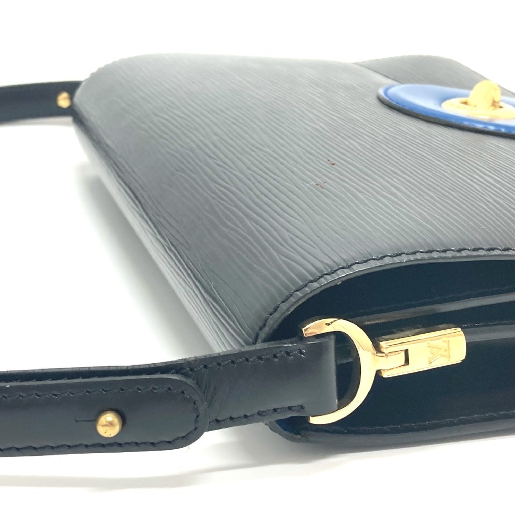 Louis Vuitton Black Noir Epi Leather Handbag Shoulder Bag (Pre-Owned)