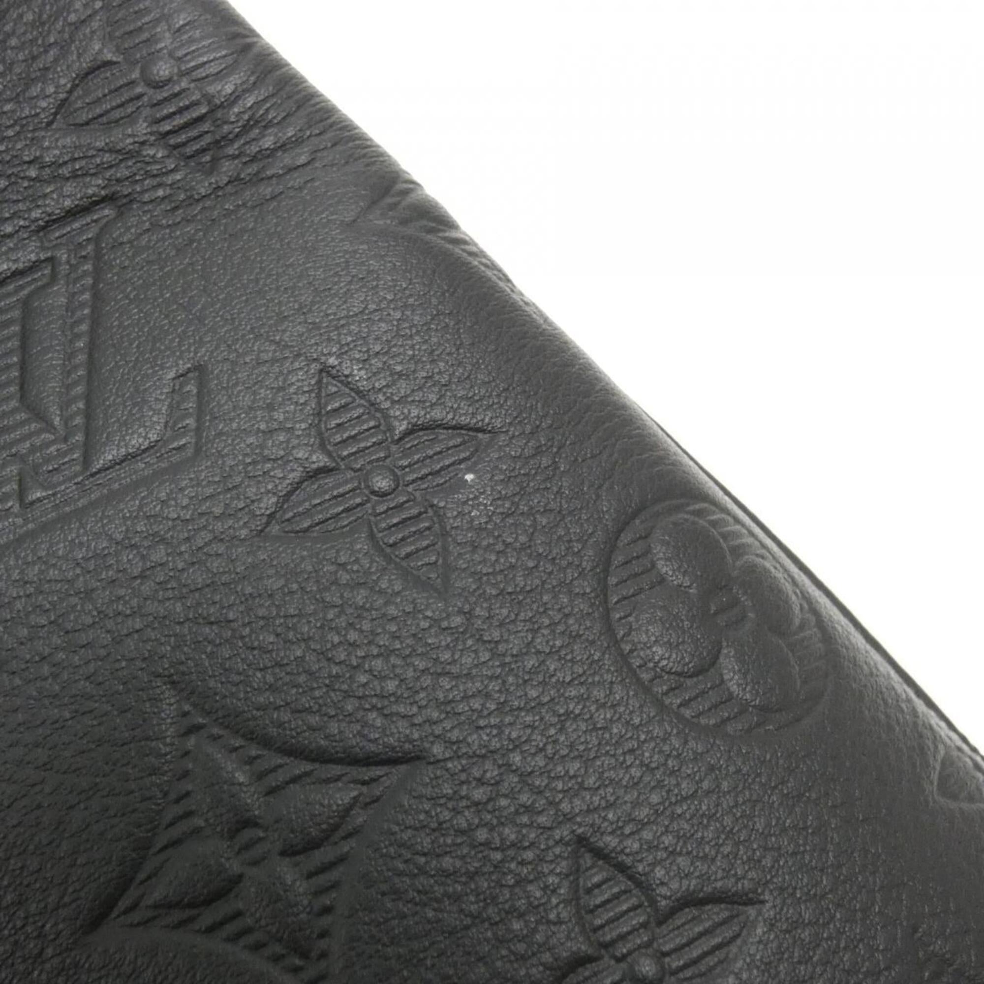 Louis Vuitton Black Leather Pouch Shoulder Bag (Pre-Owned)