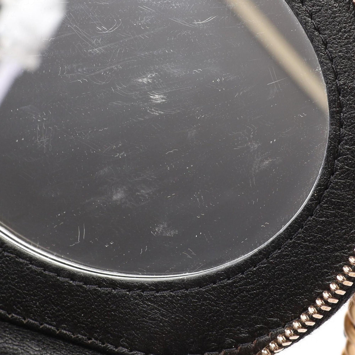 Chanel Black Leather Handbag Shoulder Bag Vanity Bag (Pre-Owned)