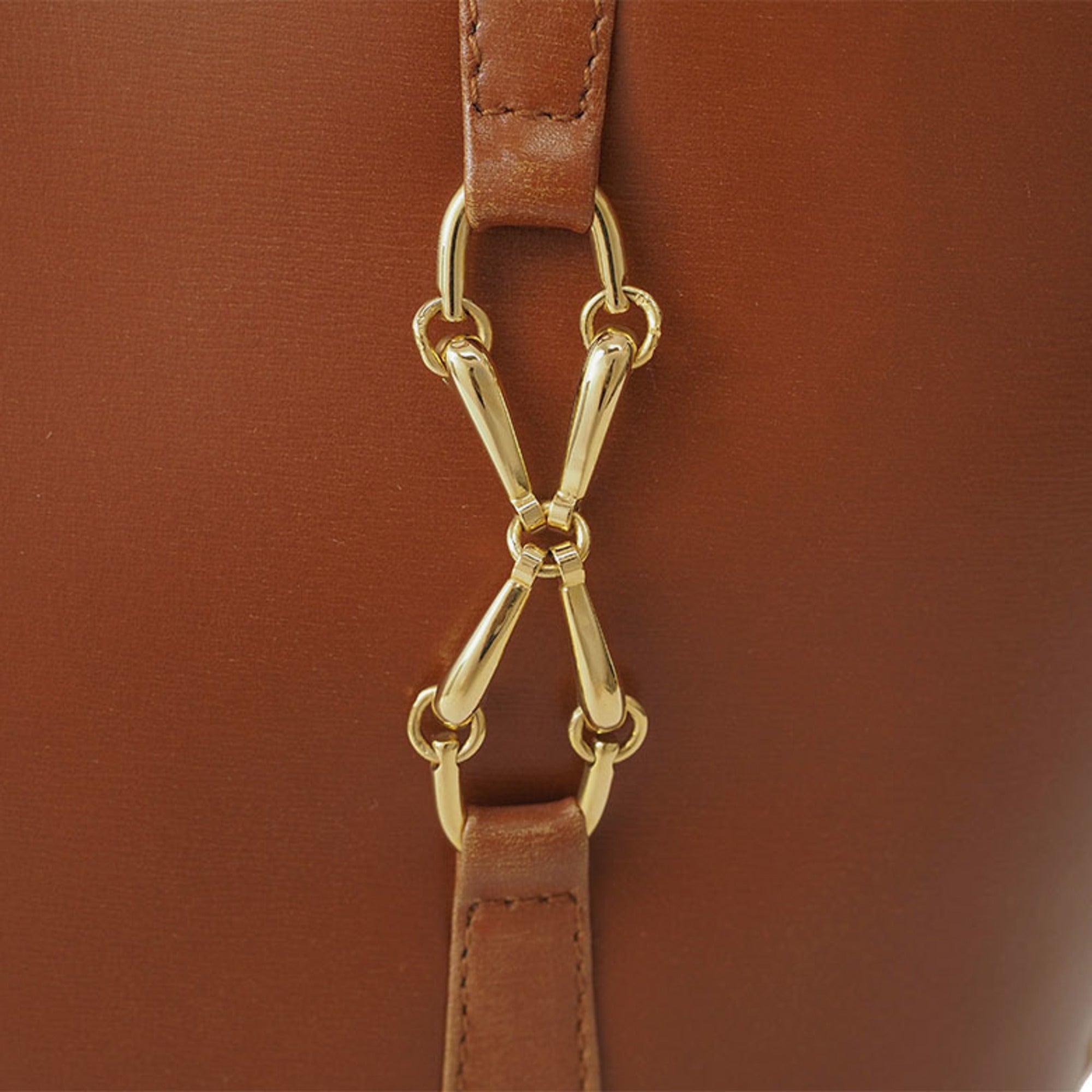 Gucci Brown Leather Tote Bag (Pre-Owned)