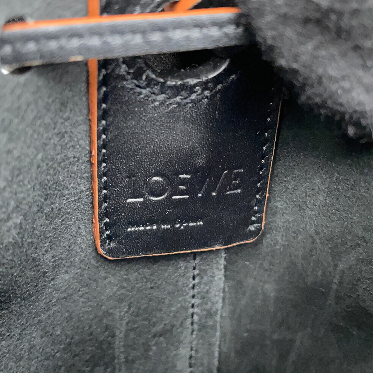 Loewe Black Brown Leather Shoulder Bag (Pre-Owned)