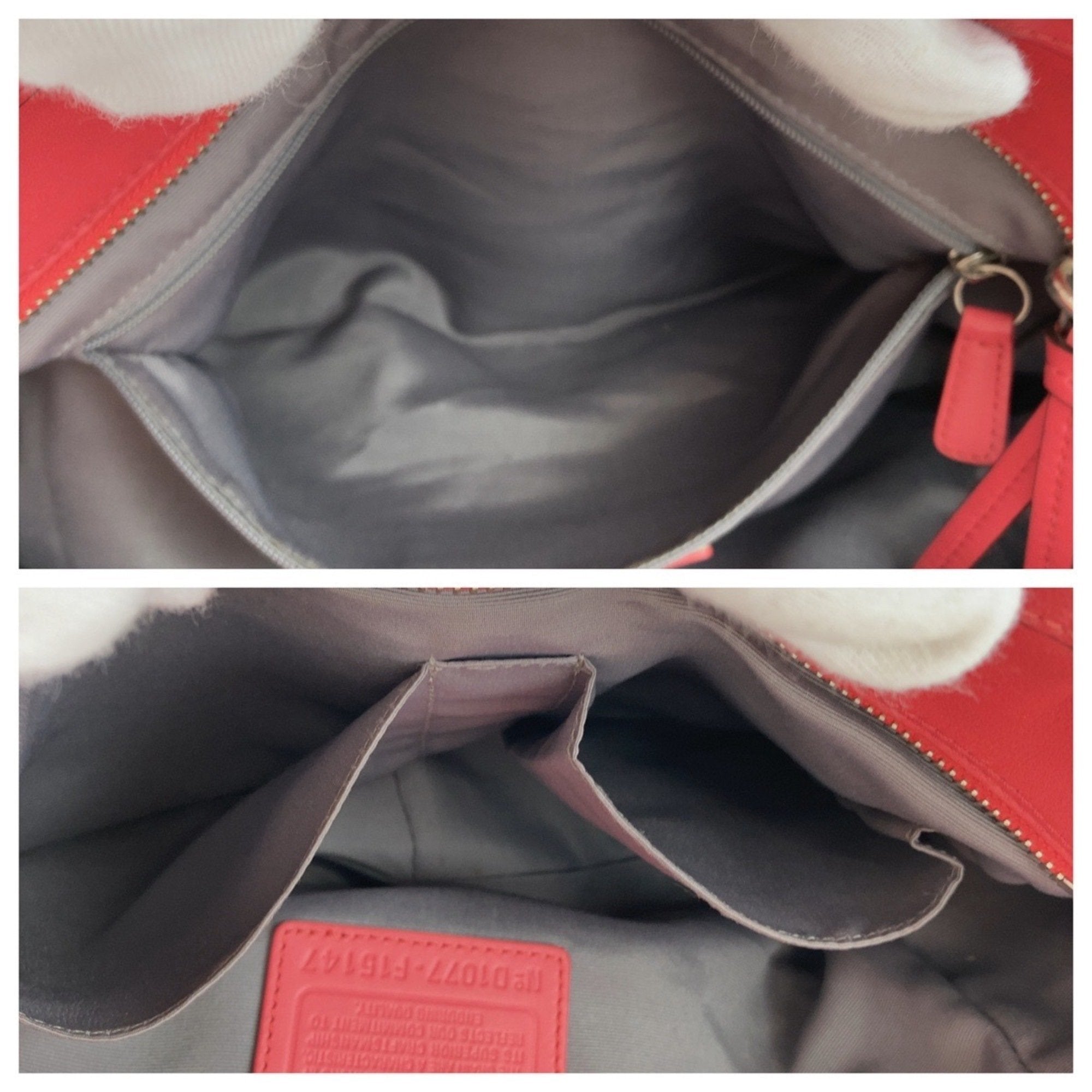 Coach Pink Leather Shoulder Bag Tote Bag (Pre-Owned)