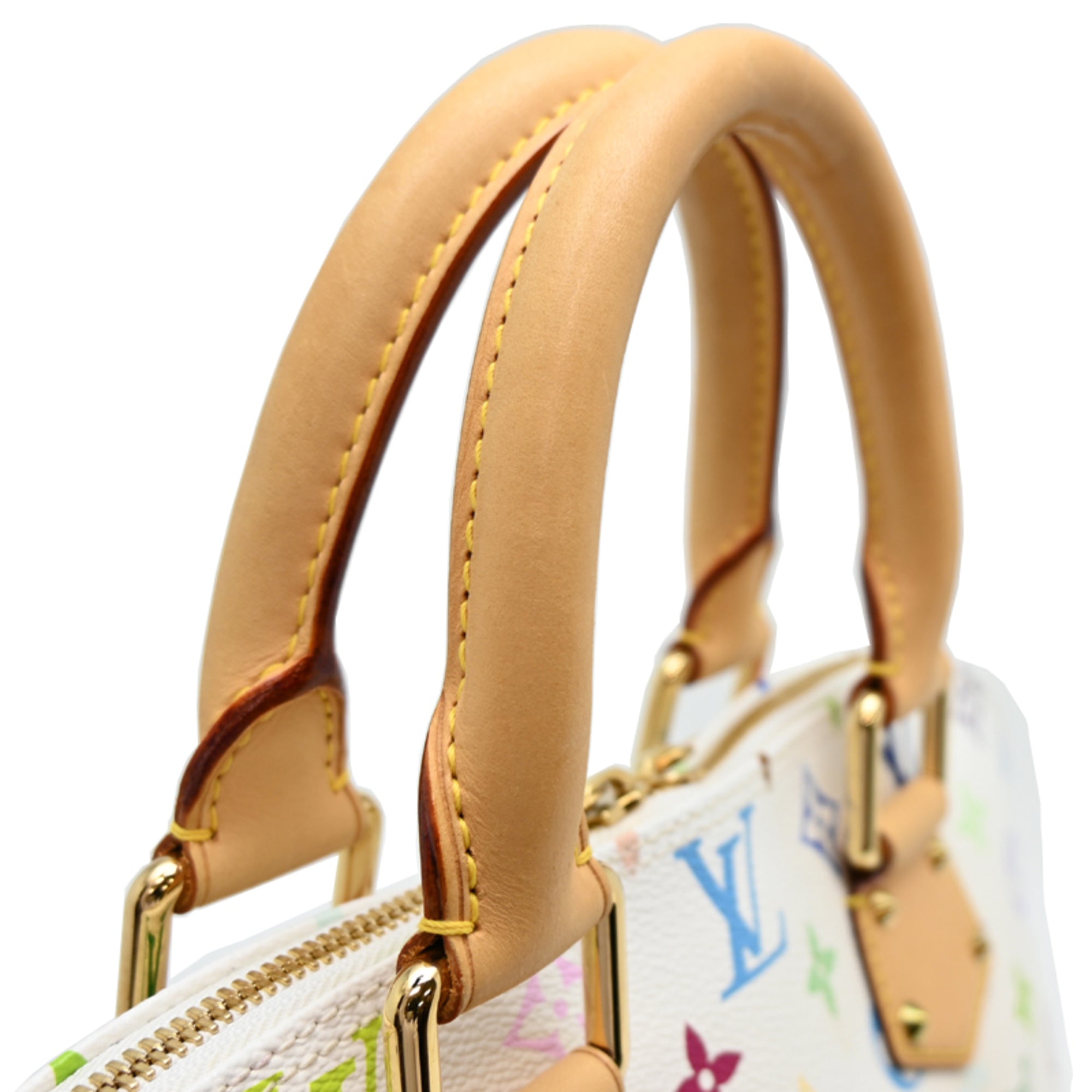 Louis Vuitton Blanc Monogram Multicolore Handbag (Pre-Owned)