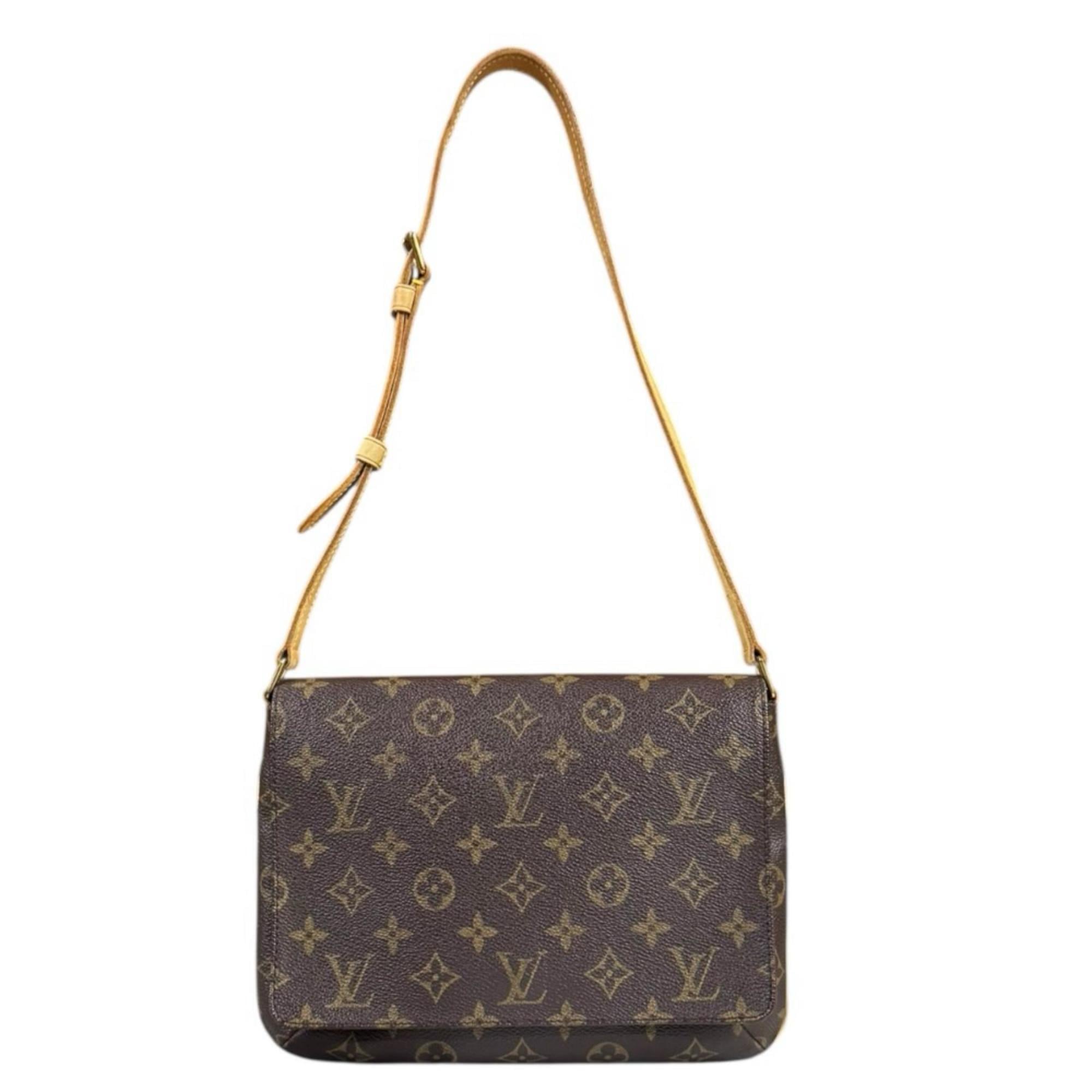 Louis Vuitton Brown Monogram Canvas Shoulder Bag (Pre-Owned)