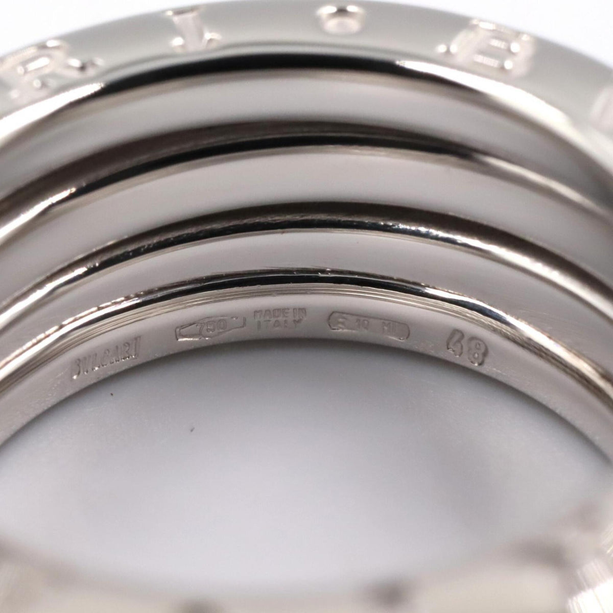 Bvlgari Silver White Gold (18K) Band Ring (Pre-Owned)