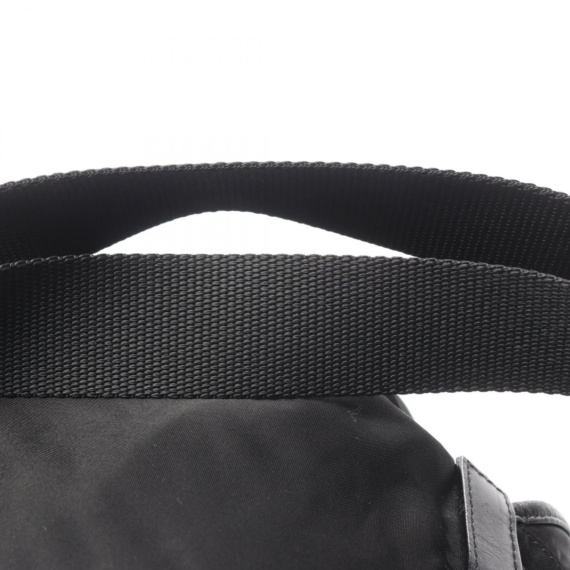 Prada Black Nylon Backpack Handbag (Pre-Owned)