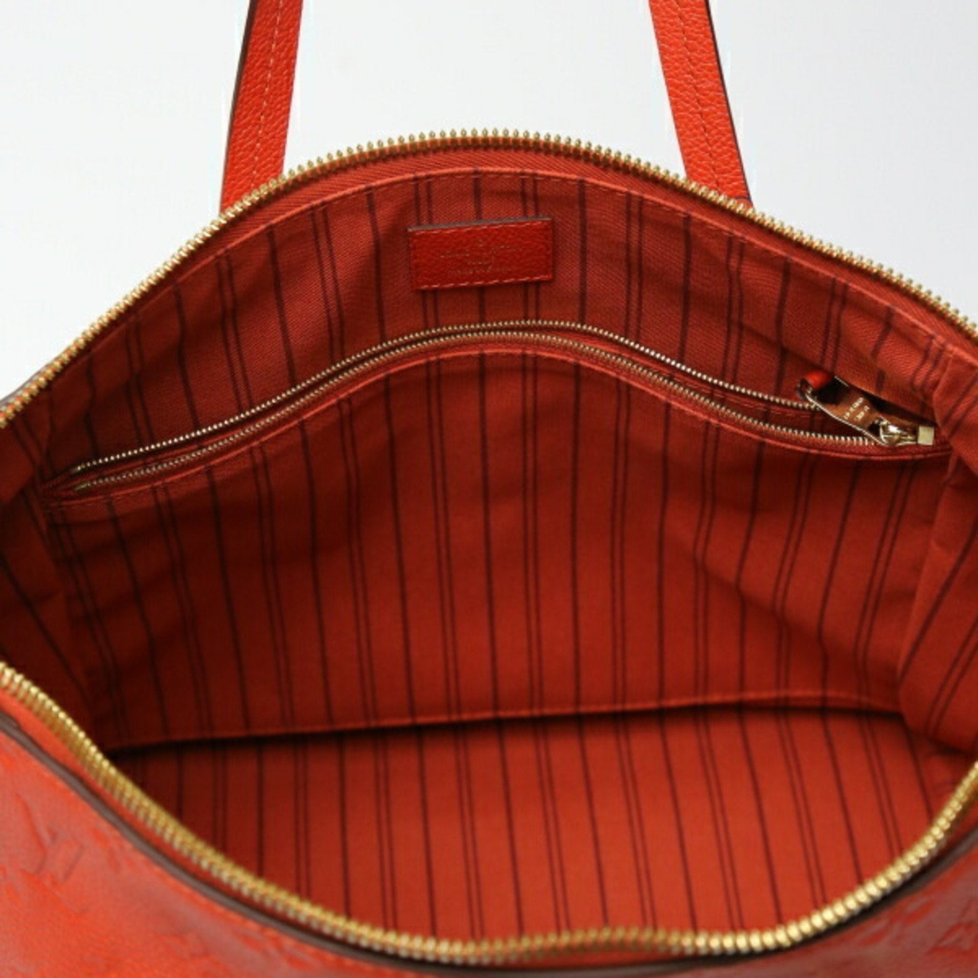 Louis Vuitton Red Color Monogram Empreinte Shoulder Bag Tote Bag (Pre-Owned)