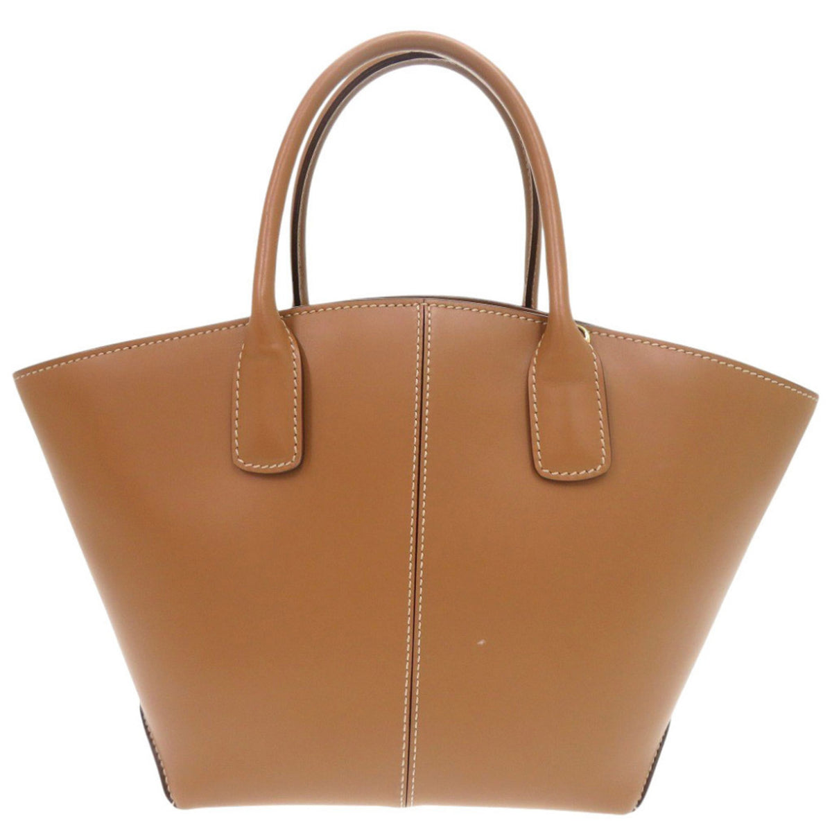 Tod's Brown Leather Handbag Shoulder Bag (Pre-Owned)