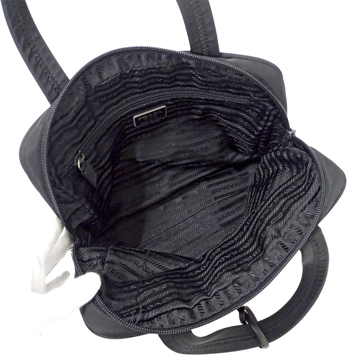 Prada Black Nylon Handbag (Pre-Owned)