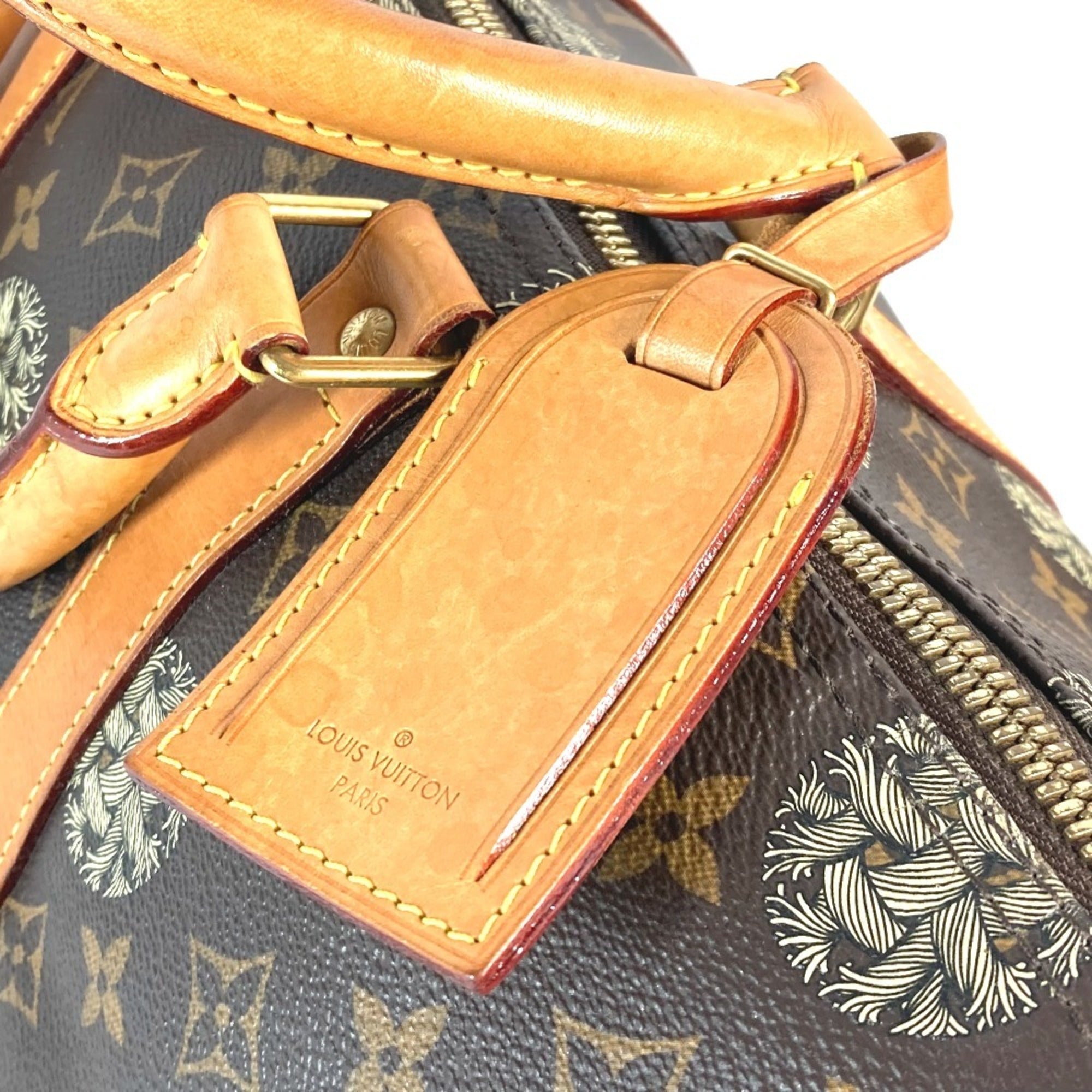 Louis Vuitton Brown Monogram Canvas Boston Bag Shoulder Bag (Pre-Owned)