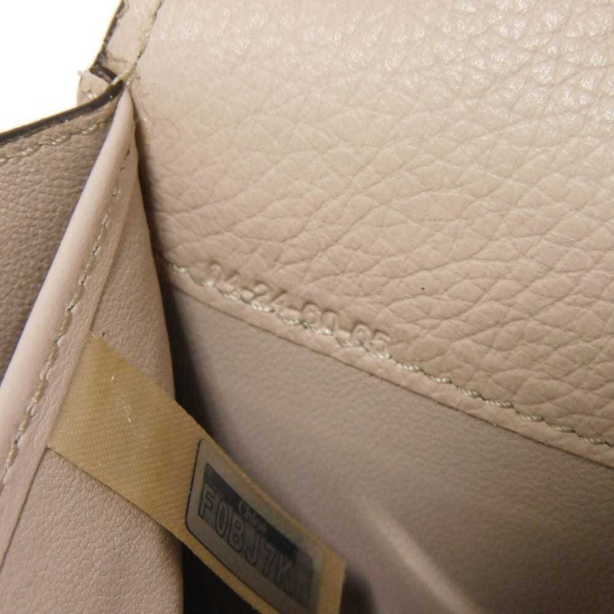 Chloé Gray Leather Long Wallet (Bi-Fold) (Pre-Owned)