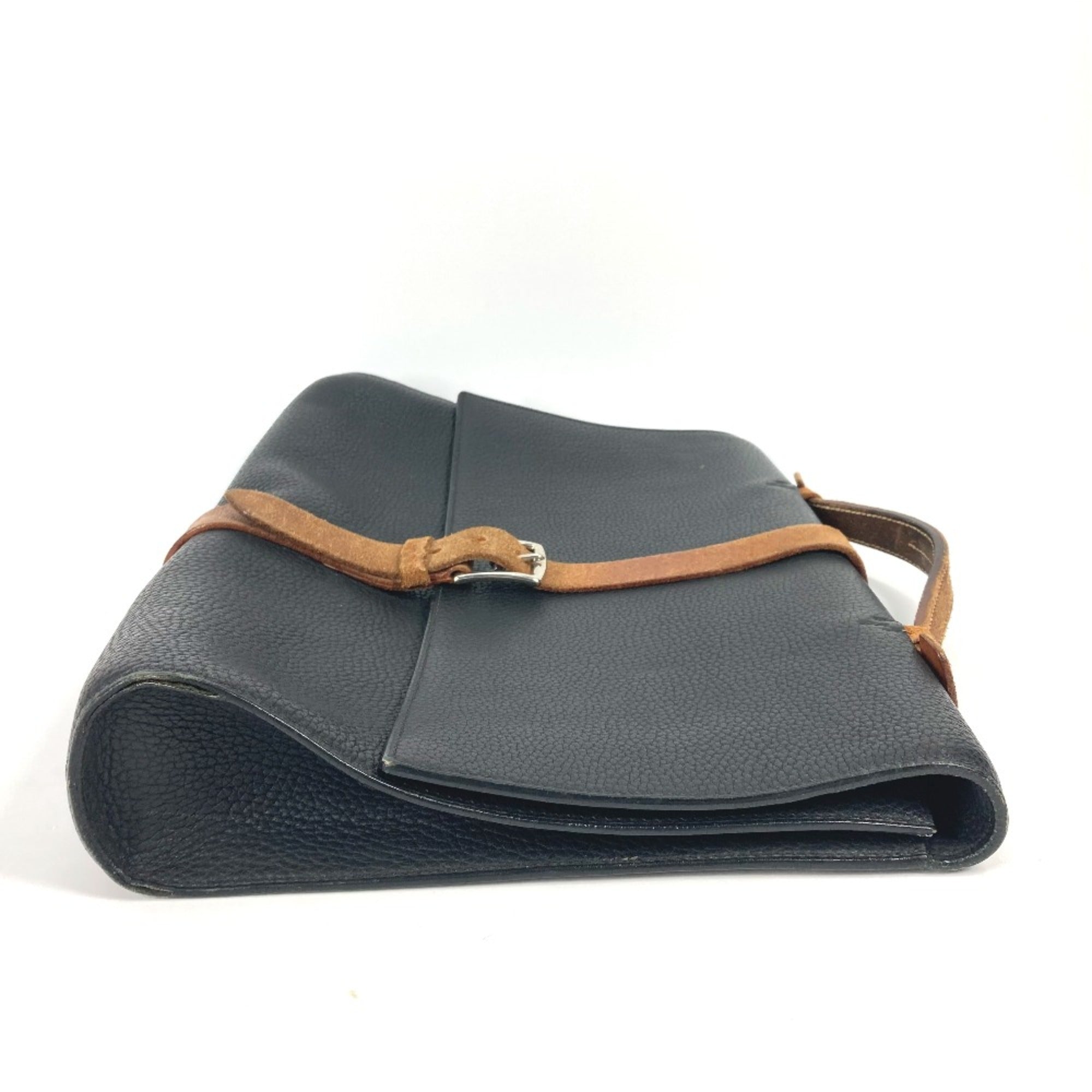 Hermes Black Leather Briefcase (Pre-Owned)
