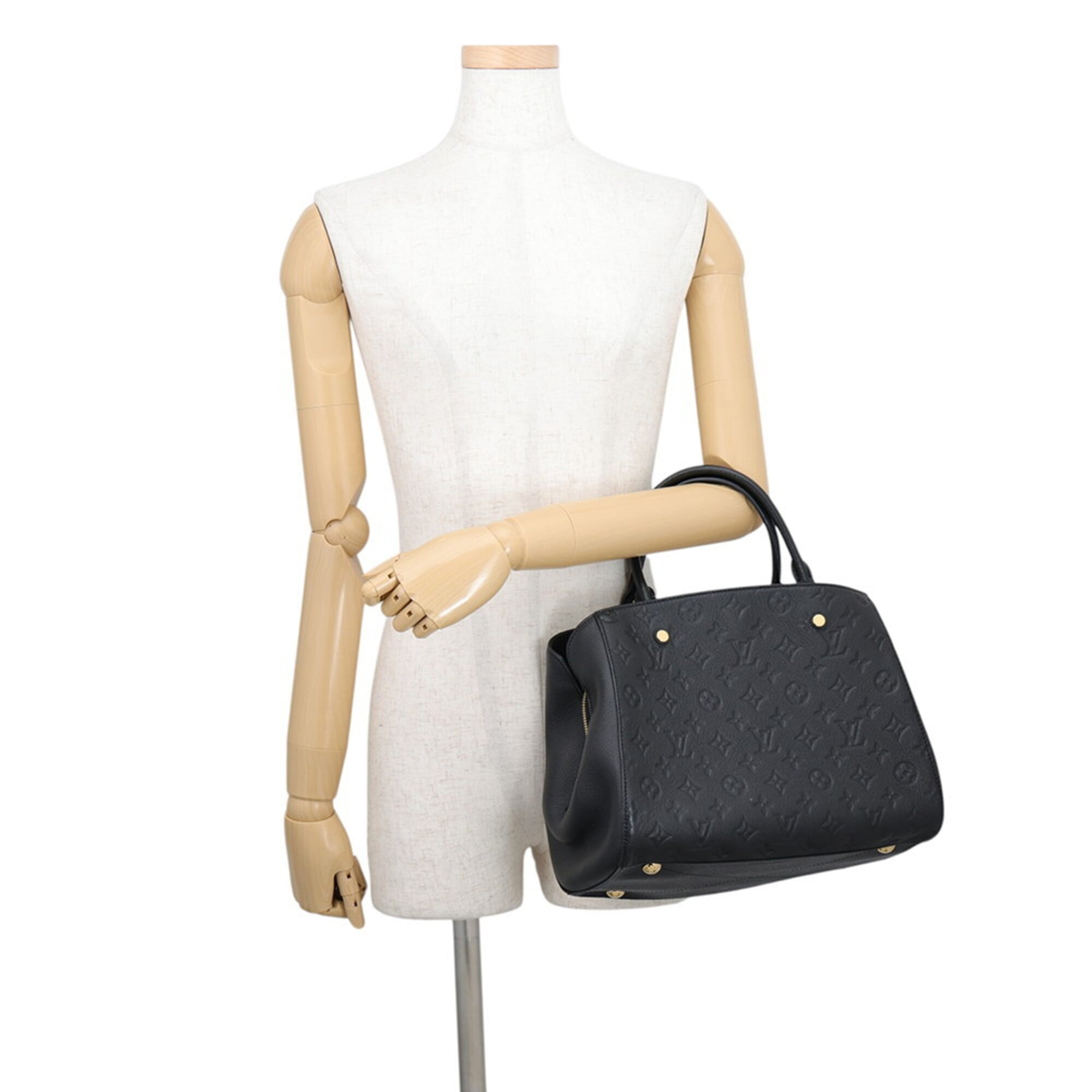 Louis Vuitton Noir Monogram Empreinte Handbag Shoulder Bag (Pre-Owned)