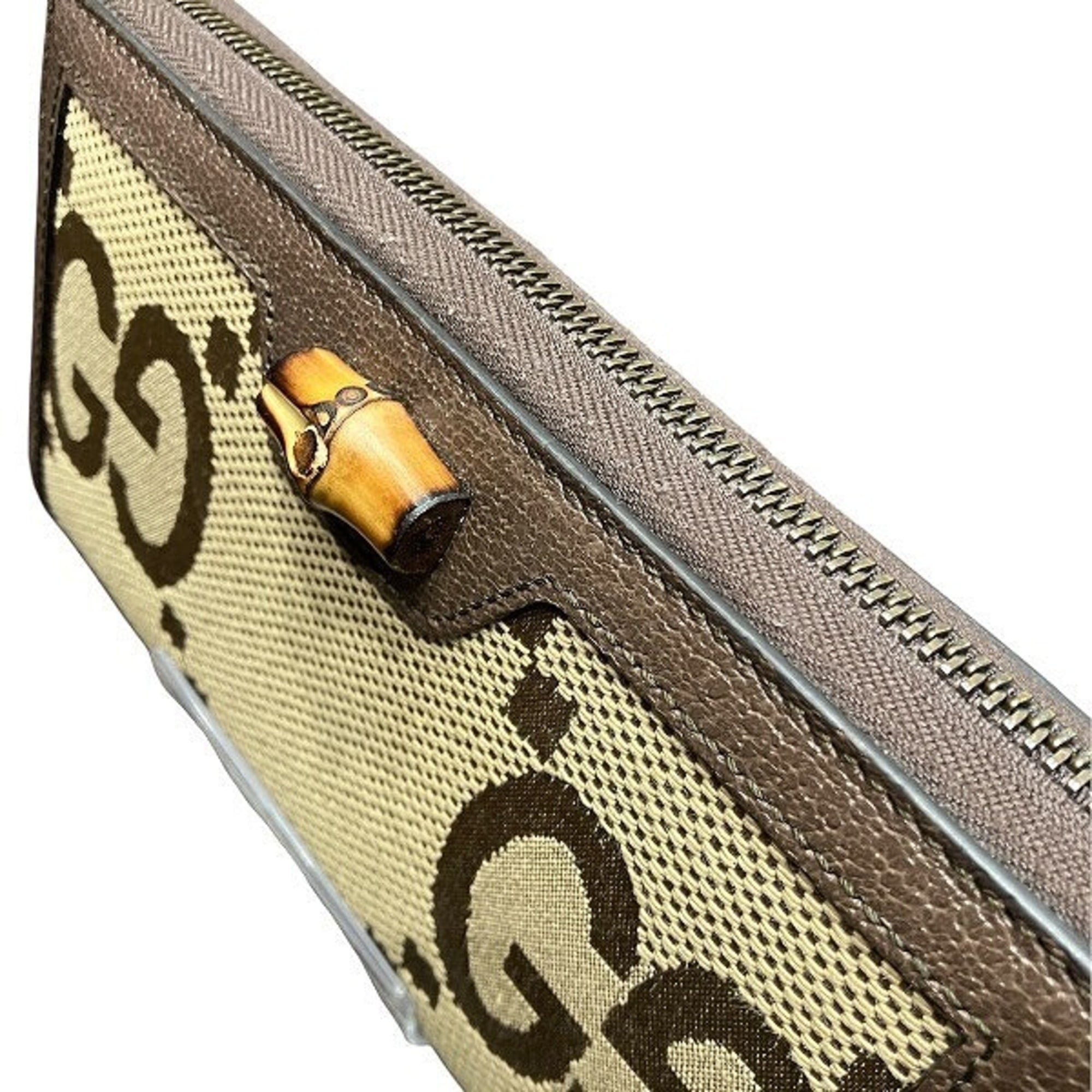 Gucci Brown Bamboo Long Wallet (Bi-Fold) (Pre-Owned)