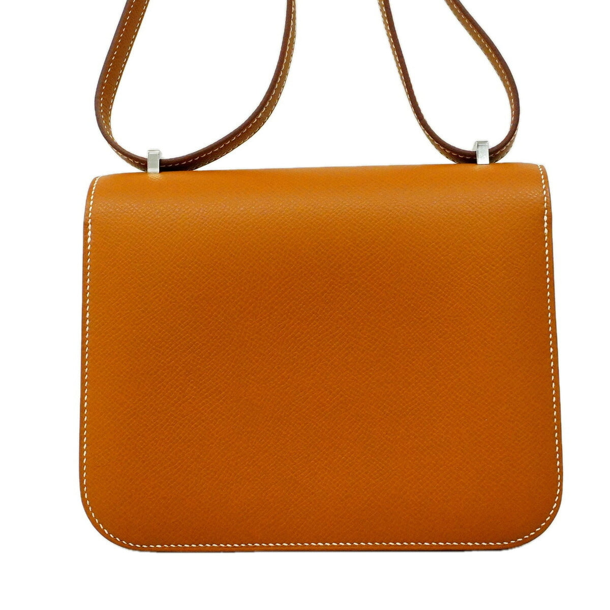 Hermes Gold Leather Shoulder Bag (Pre-Owned)