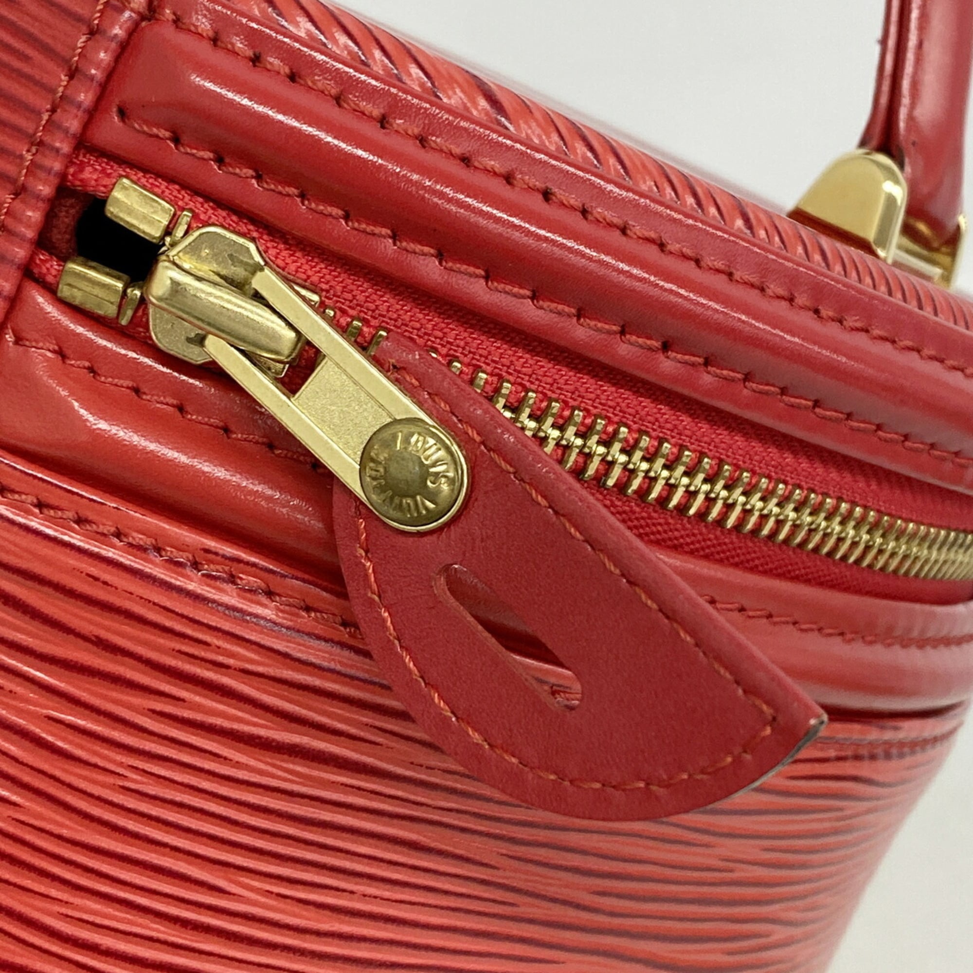 Louis Vuitton Castilian Red Handbag (Pre-Owned)