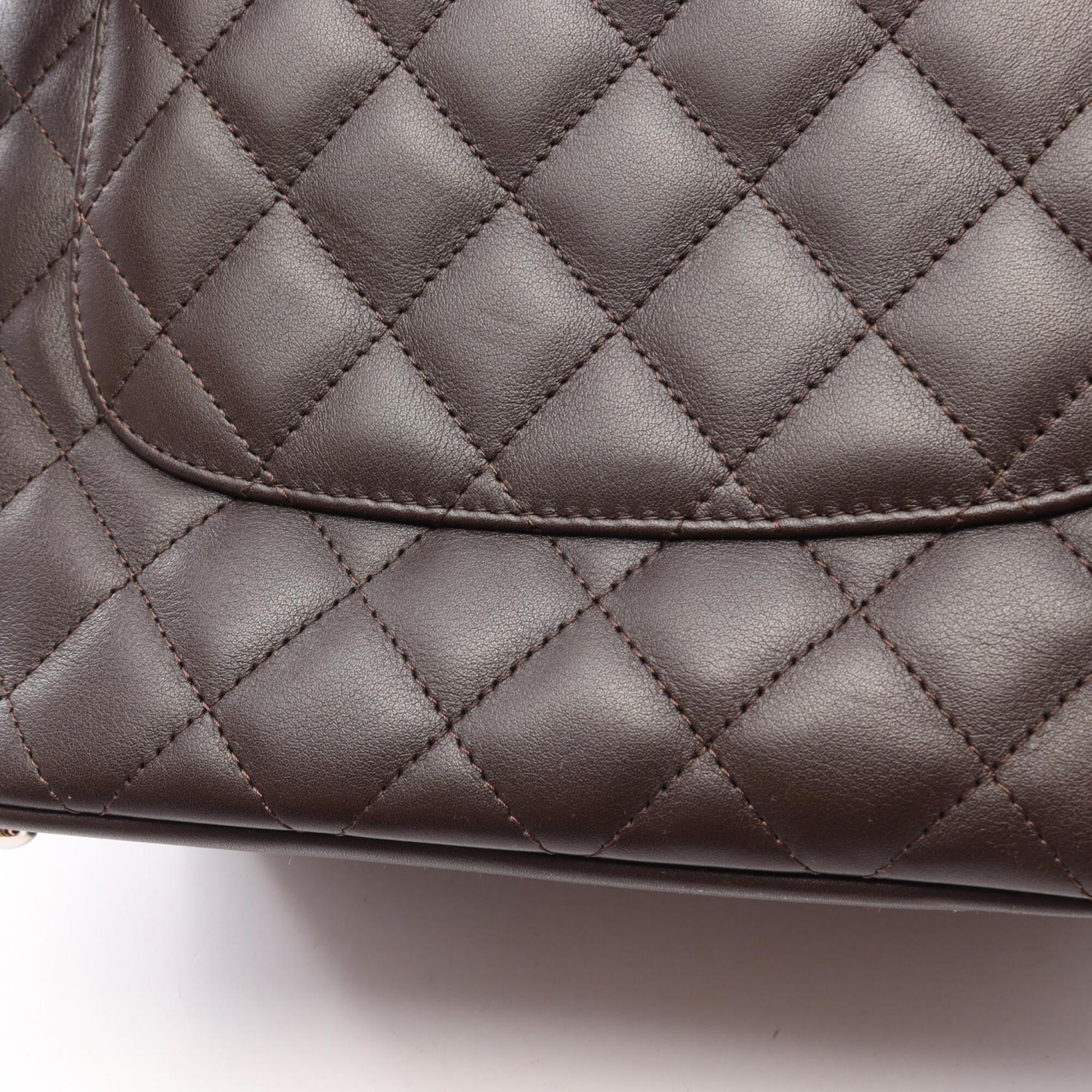 Chanel Brown Cambon Ligne Handbag Tote Bag (Pre-Owned)