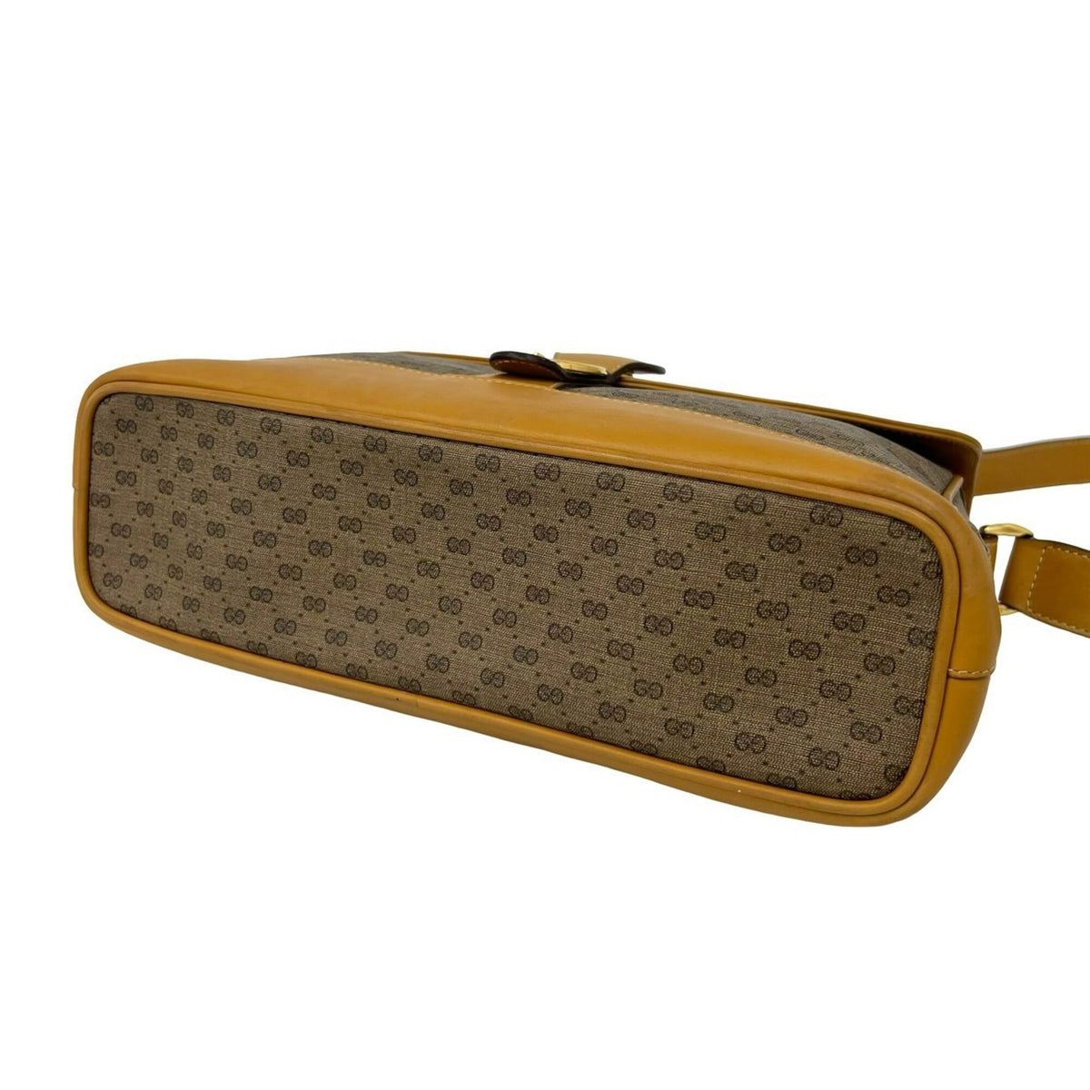 Gucci Brown Leather Pvc Crossbody Bag Shoulder Bag (Pre-Owned)