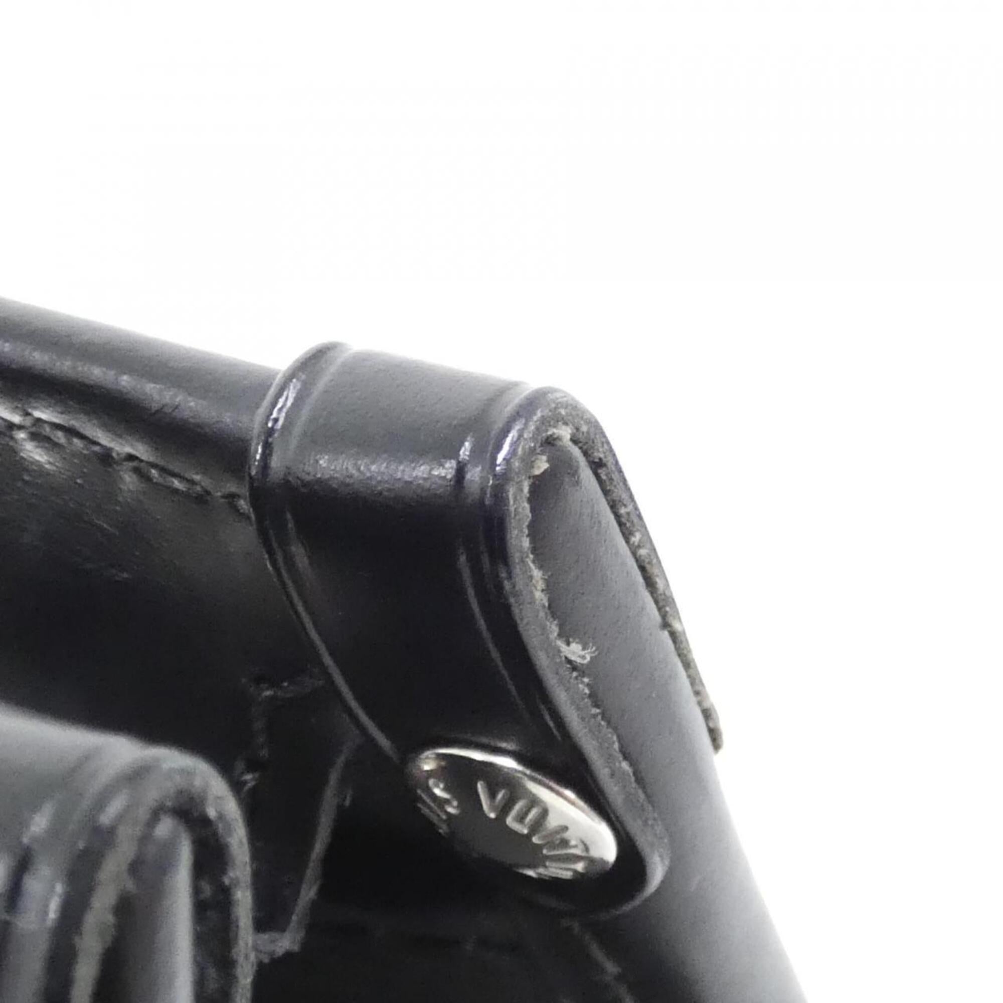 Louis Vuitton Black Leather Shoulder Bag (Pre-Owned)