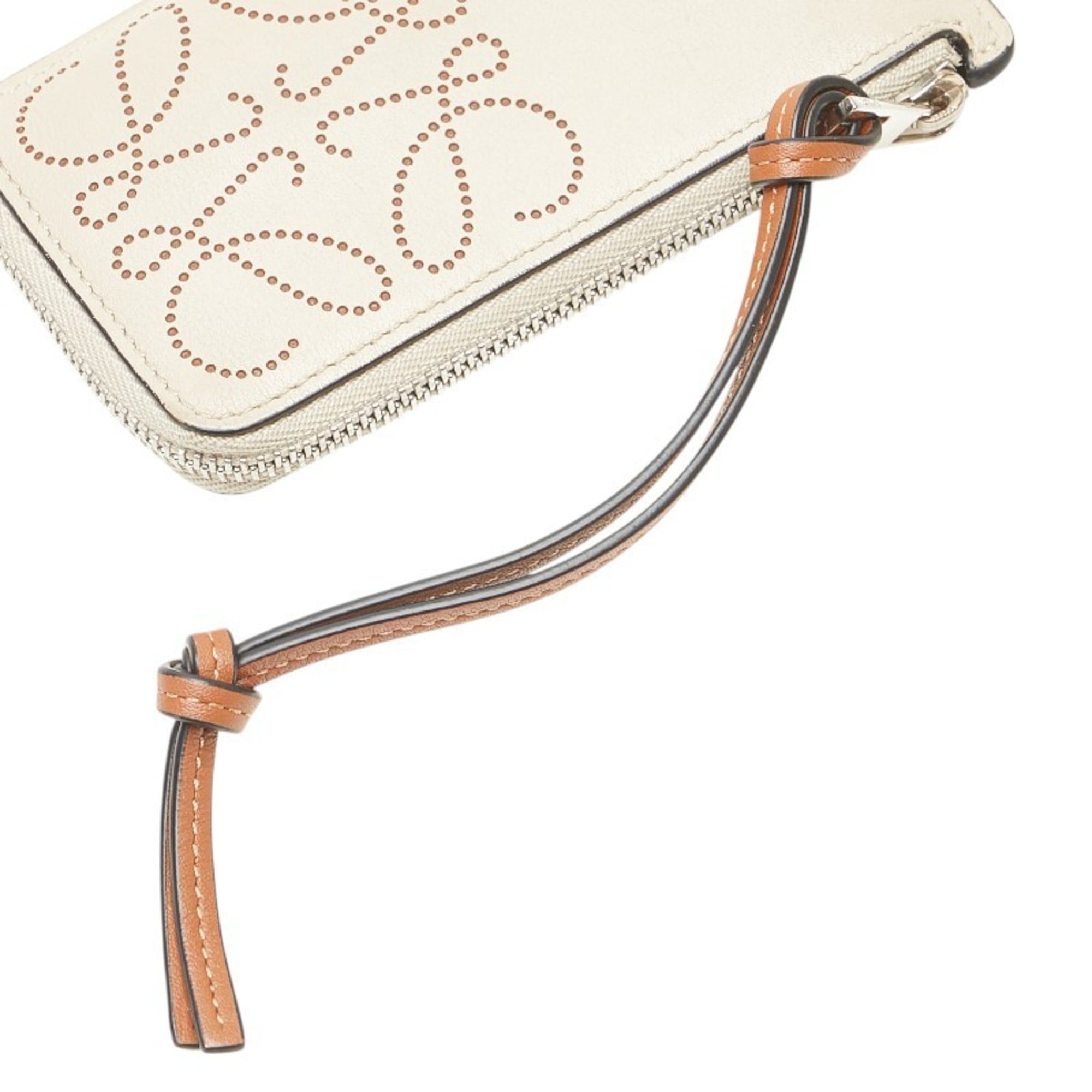 Loewe Beige Leather Long Wallet (Bi-Fold) (Pre-Owned)