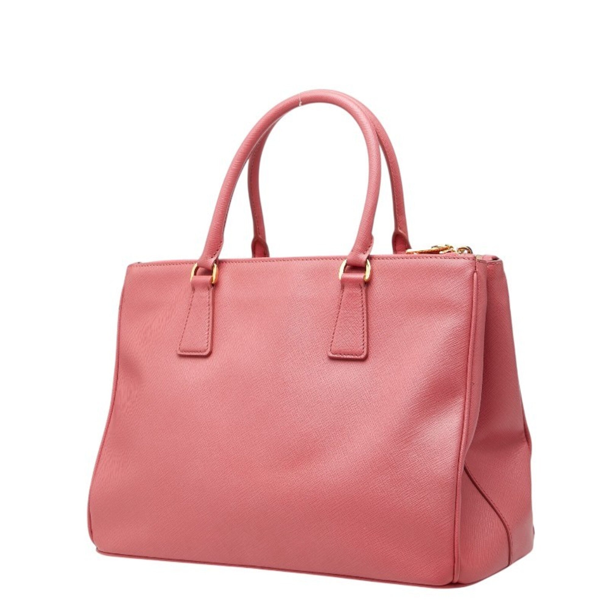 Prada Pink Leather Handbag Shoulder Bag (Pre-Owned)