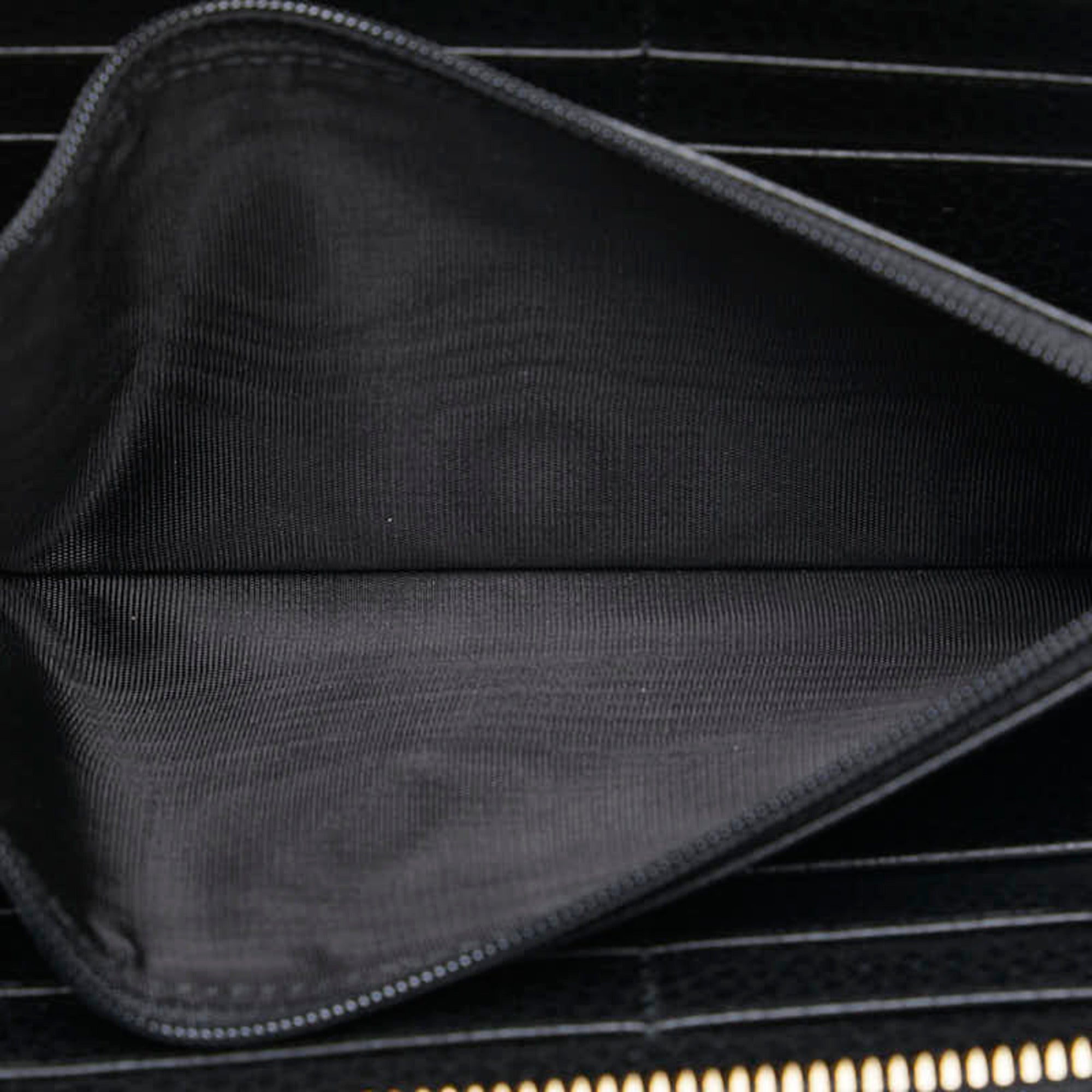 Gucci Black Leather Long Wallet (Bi-Fold) (Pre-Owned)