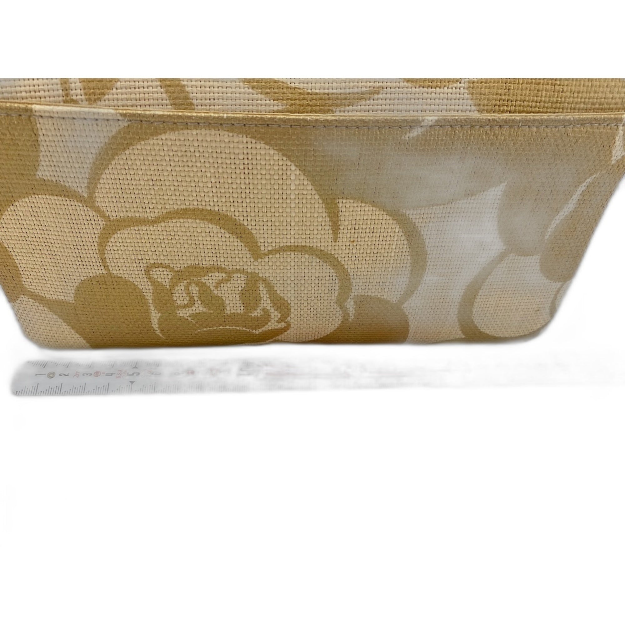 Chanel Beige Raffia Shoulder Bag (Pre-Owned)