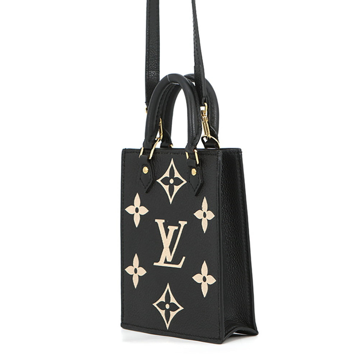 Louis Vuitton Bicolor Black Monogram Noir Monogram Empreinte Handbag (Pre-Owned)
