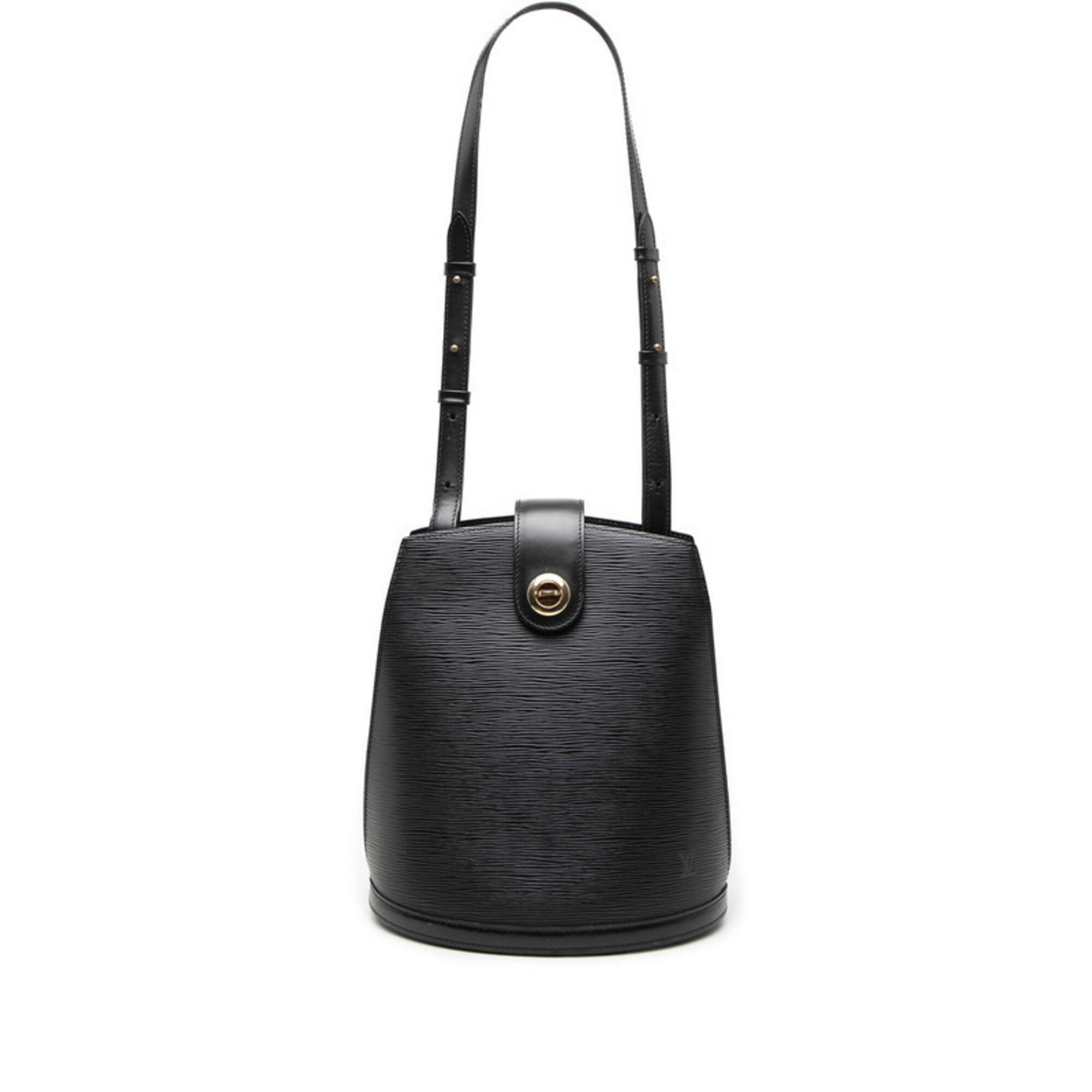 Louis Vuitton Black Noir Leather Shoulder Bag (Pre-Owned)