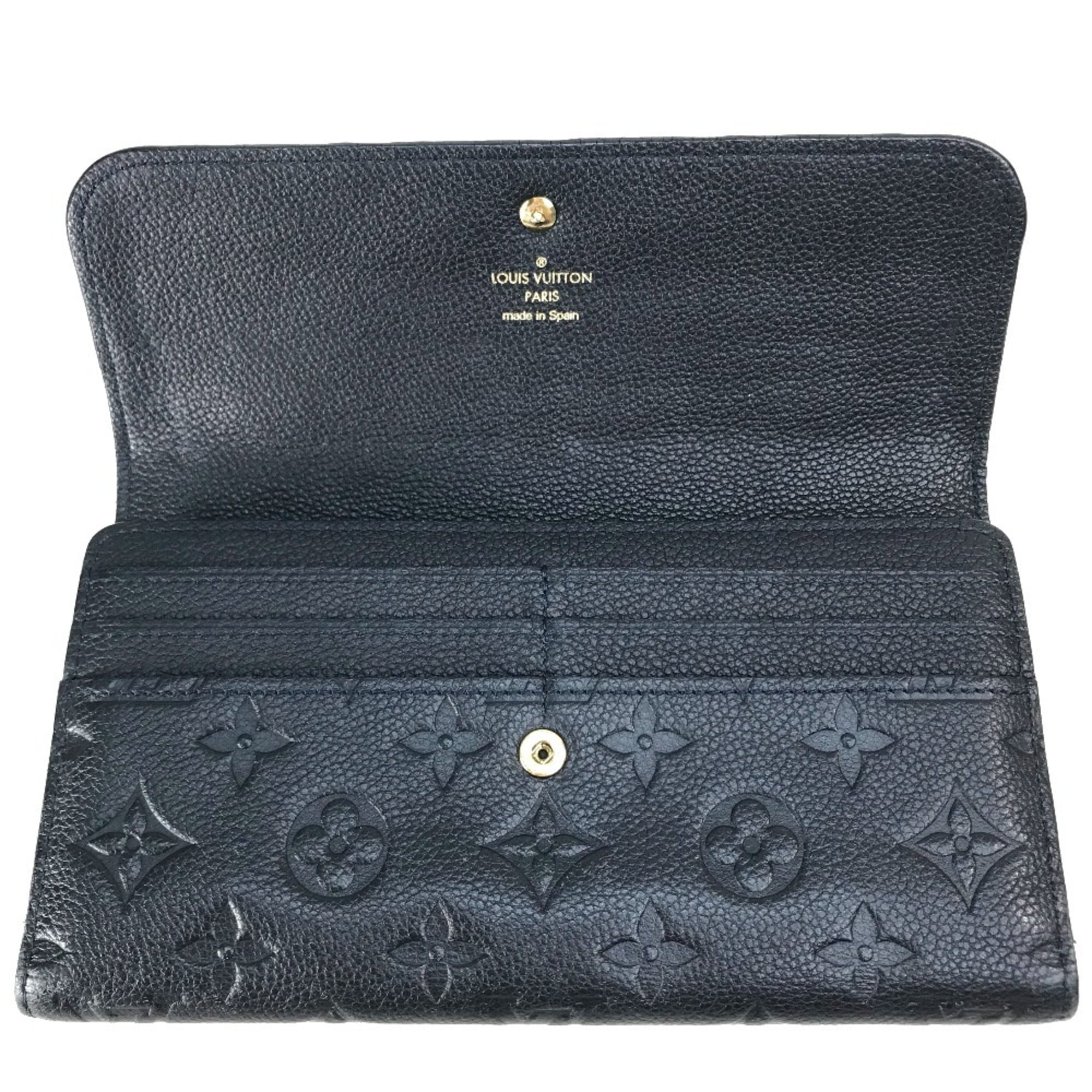 Louis Vuitton Infini Navy Monogram Empreinte Long Wallet (Bi-Fold) (Pre-Owned)