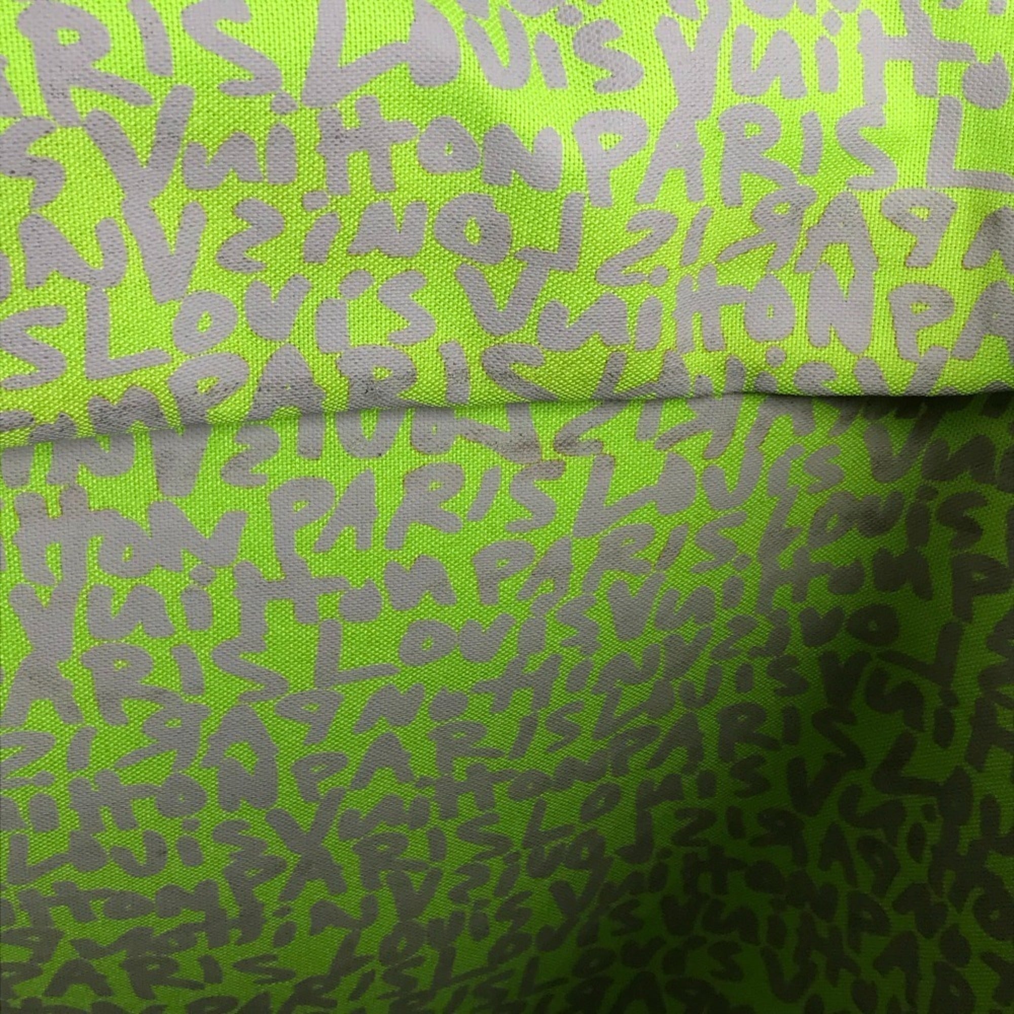 Louis Vuitton Brown Green Vert Monogram Graffiti Shoulder Bag Tote Bag (Pre-Owned)