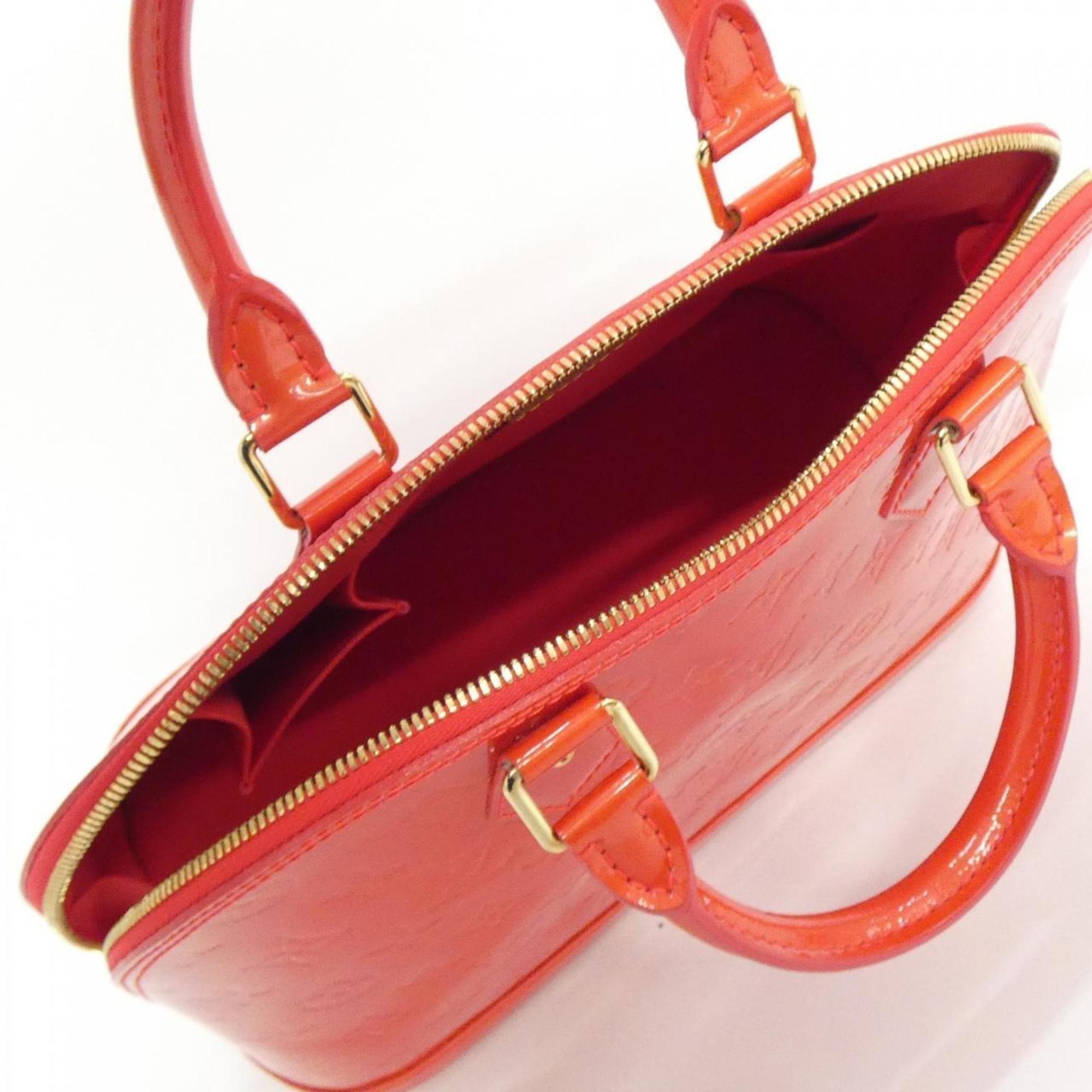 Louis Vuitton Rouge Grenadine Leather Handbag (Pre-Owned)