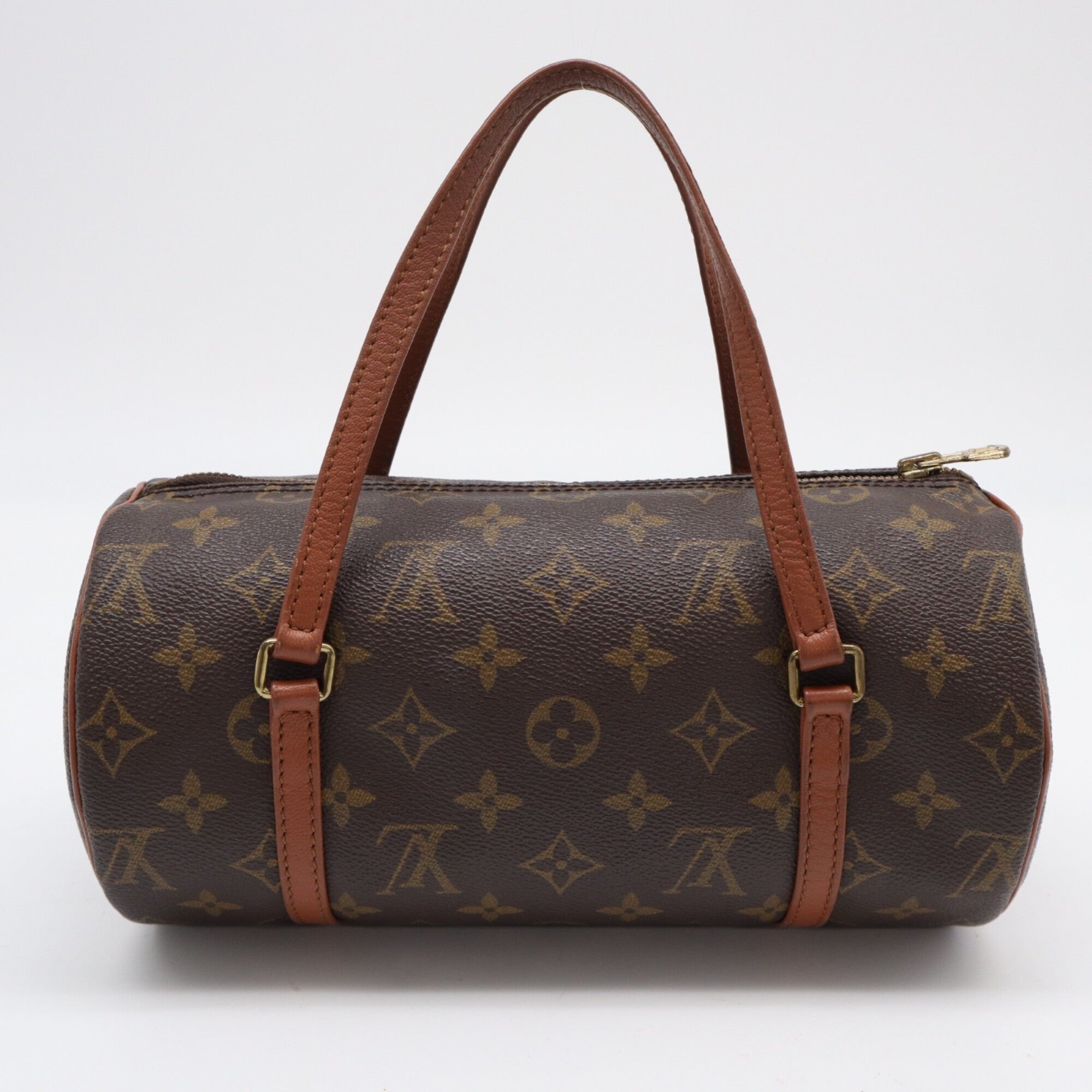 Louis Vuitton Monogram Brown Coated Canvas Leather Handbag (Pre-Owned)