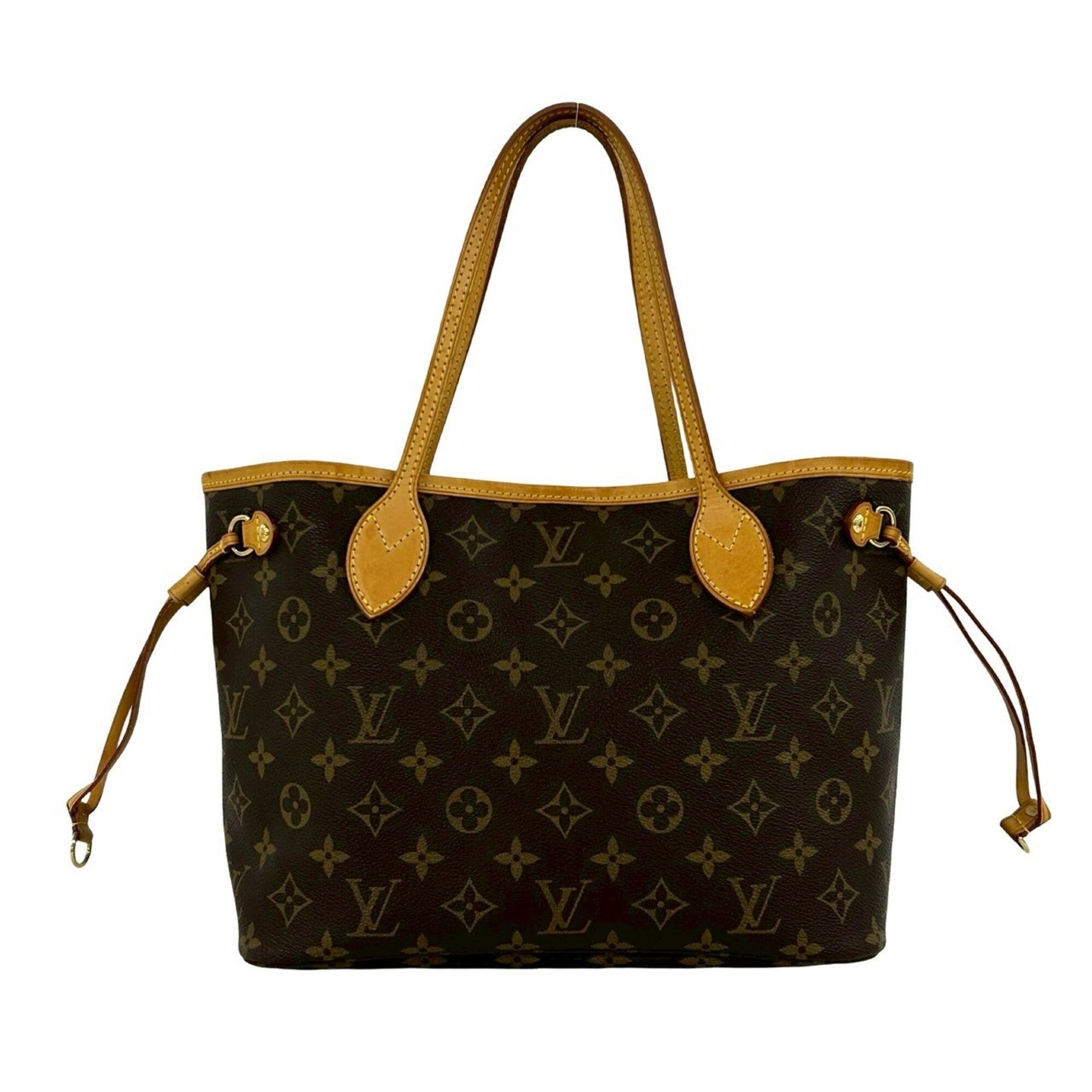 Louis Vuitton Brown Leather Pvc Handbag Tote Bag (Pre-Owned)