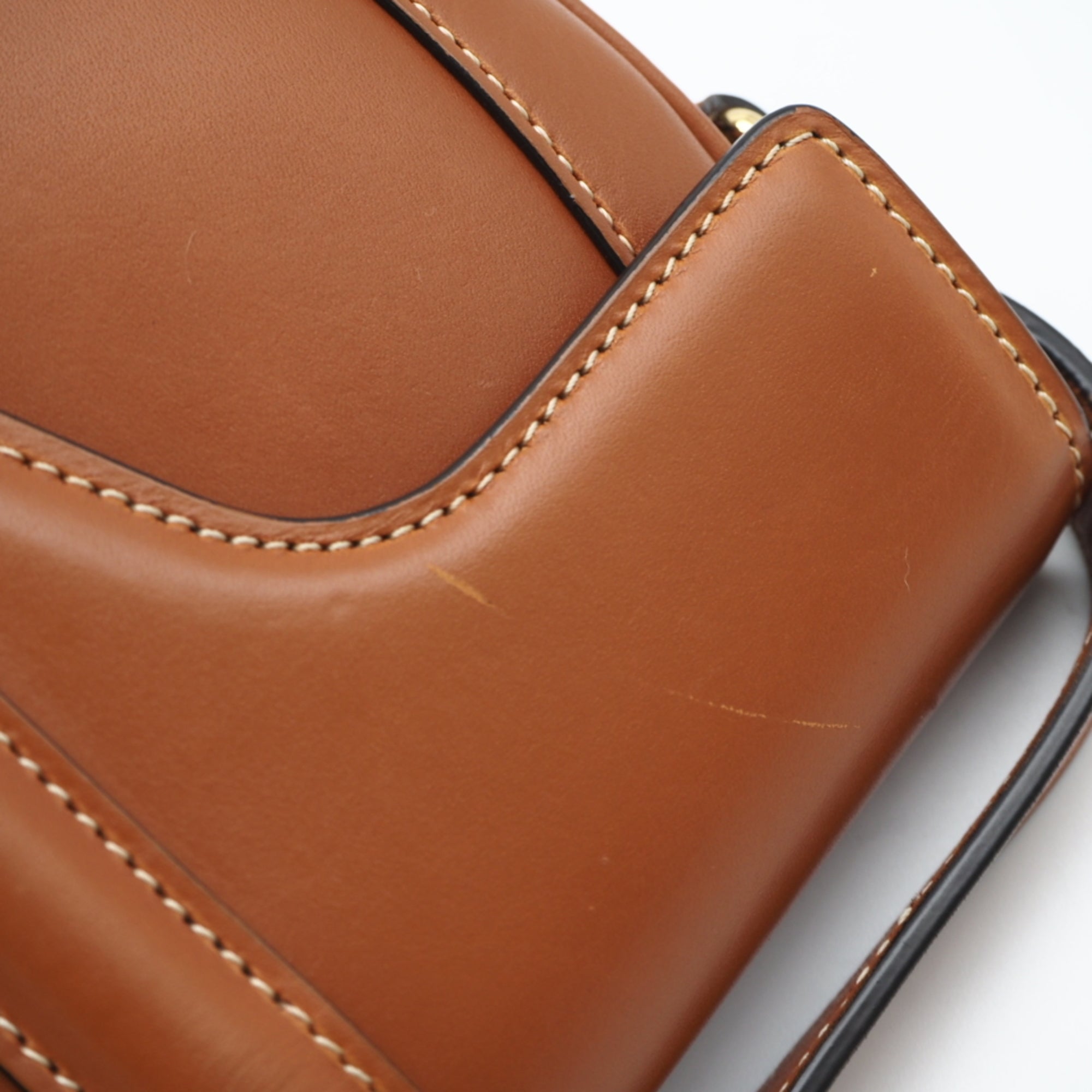 Celine Brown Leather Shoulder Bag (Pre-Owned)