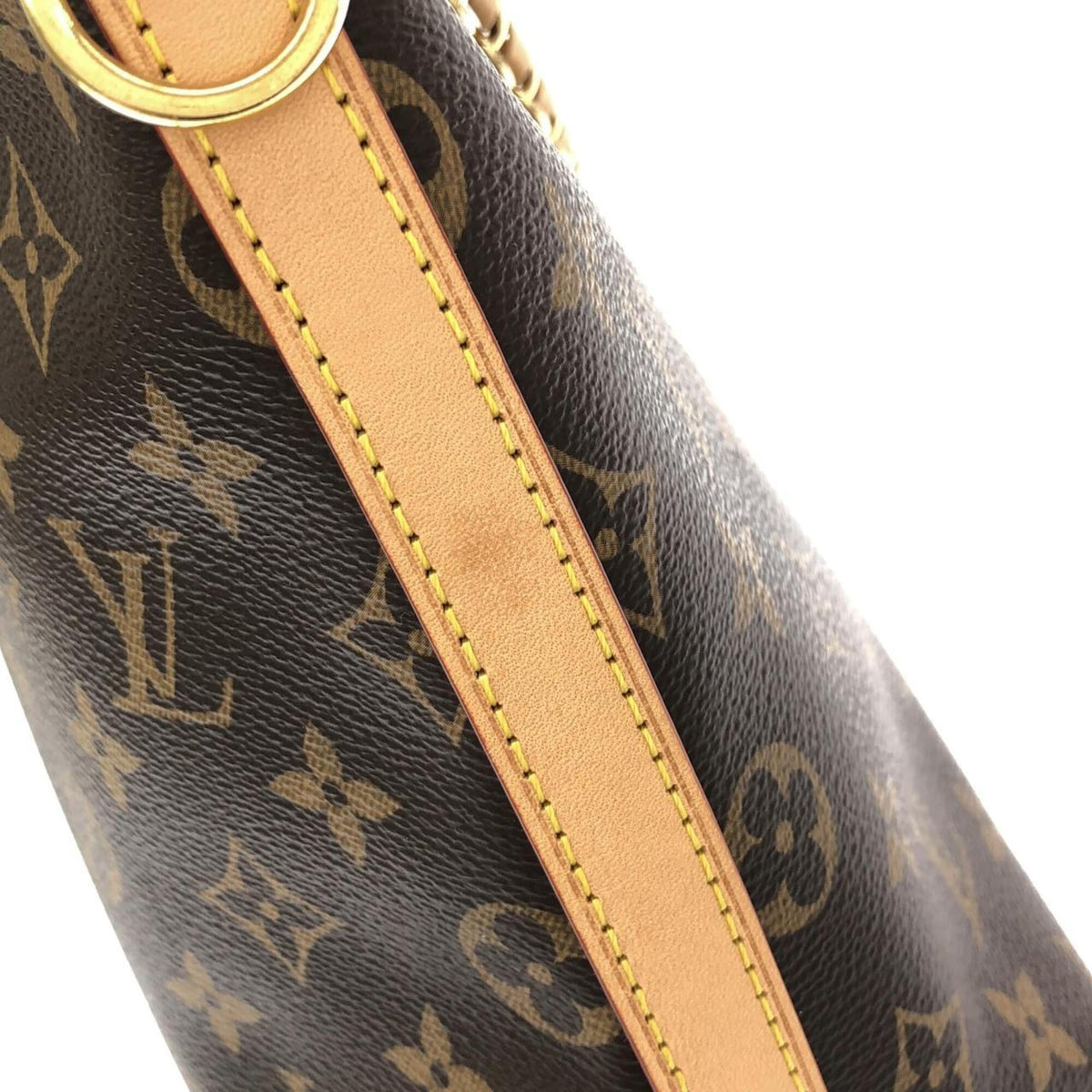 Louis Vuitton Marron Monogram Coated Canvas Shoulder Bag (Pre-Owned)
