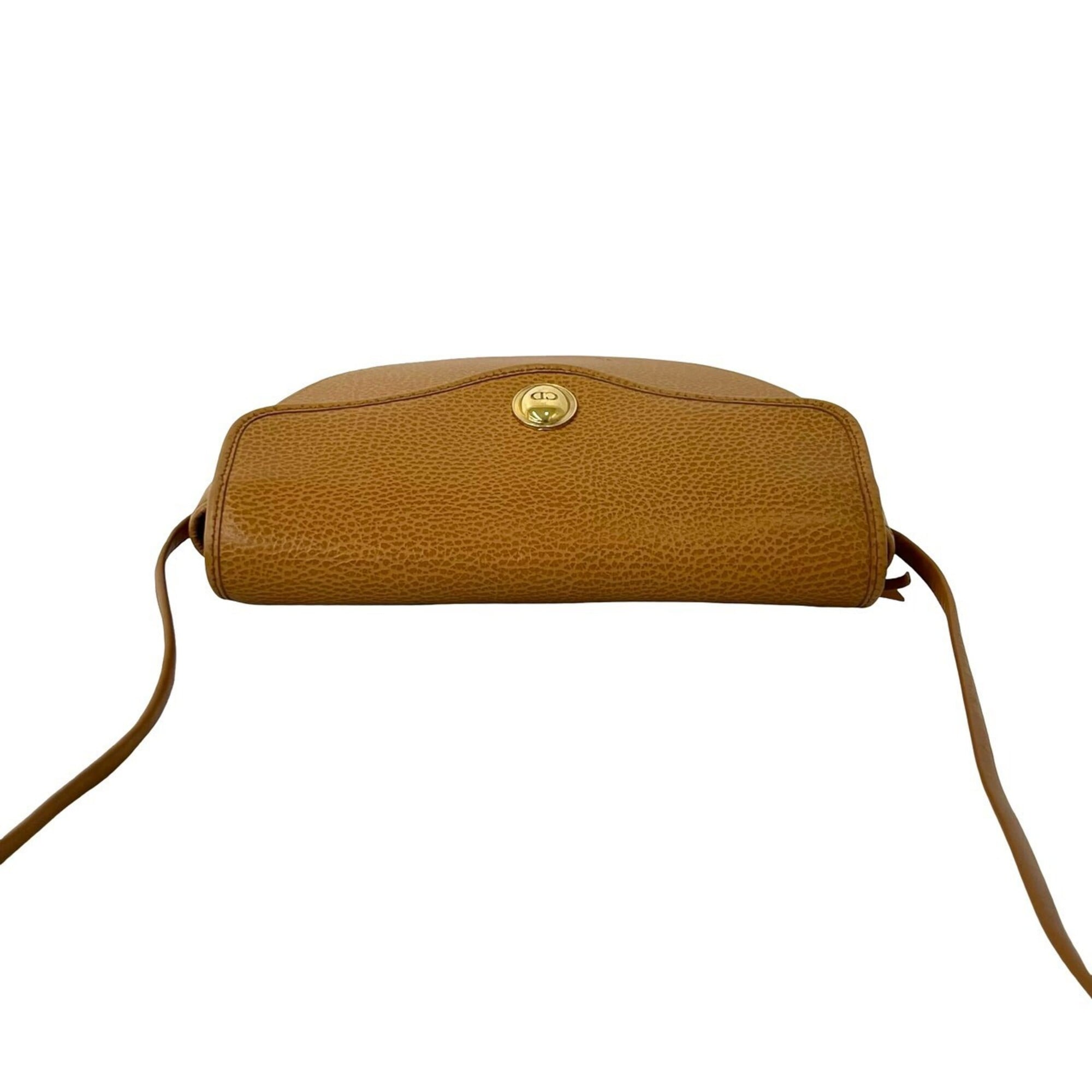 Christian Dior Brown Leather Pochette Shoulder Bag (Pre-Owned)