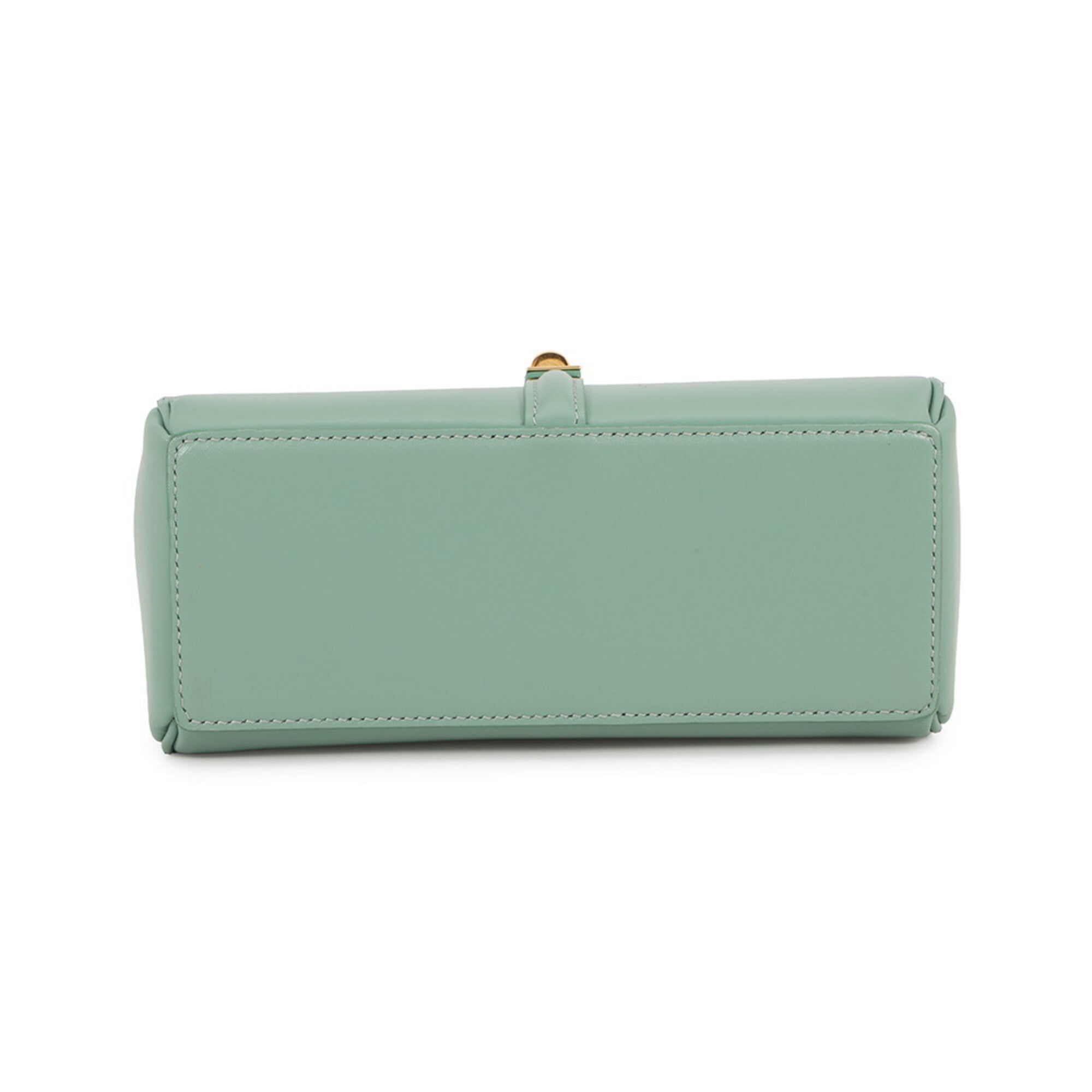 Celine Green Leather Handbag Shoulder Bag (Pre-Owned)