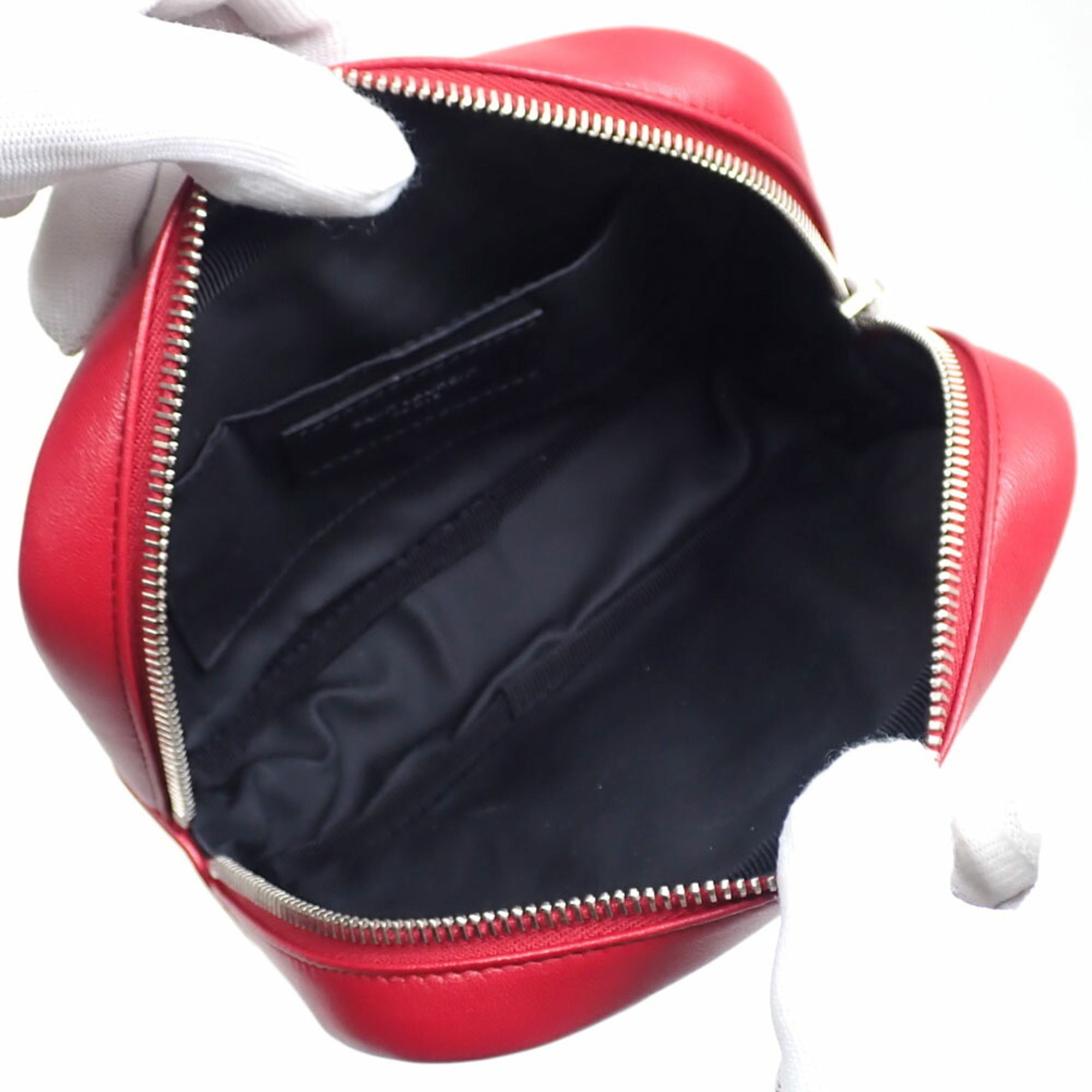 Saint Laurent Red Color Leather Pouch (Pre-Owned)