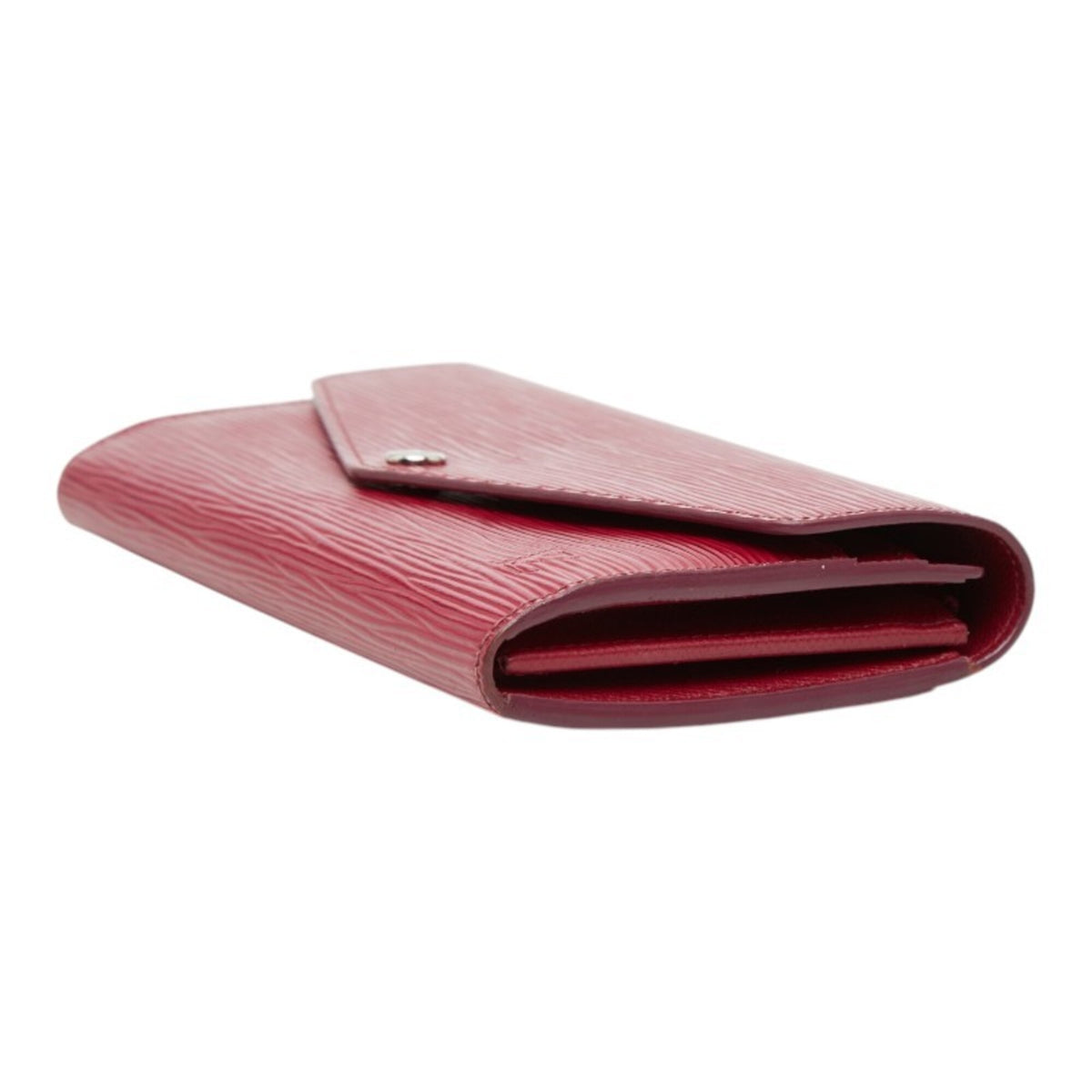 Louis Vuitton Fuchsia Pink Leather Long Wallet (Bi-Fold) (Pre-Owned)