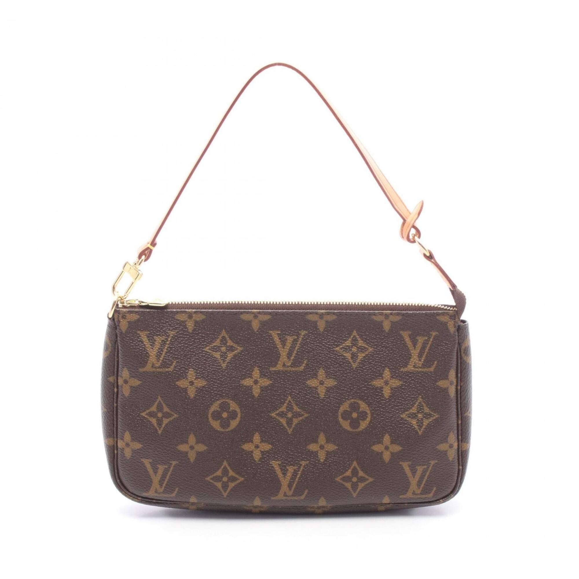 Louis Vuitton Brown Coated Canvas Pvc Monogram Leather Handbag (Pre-Owned)