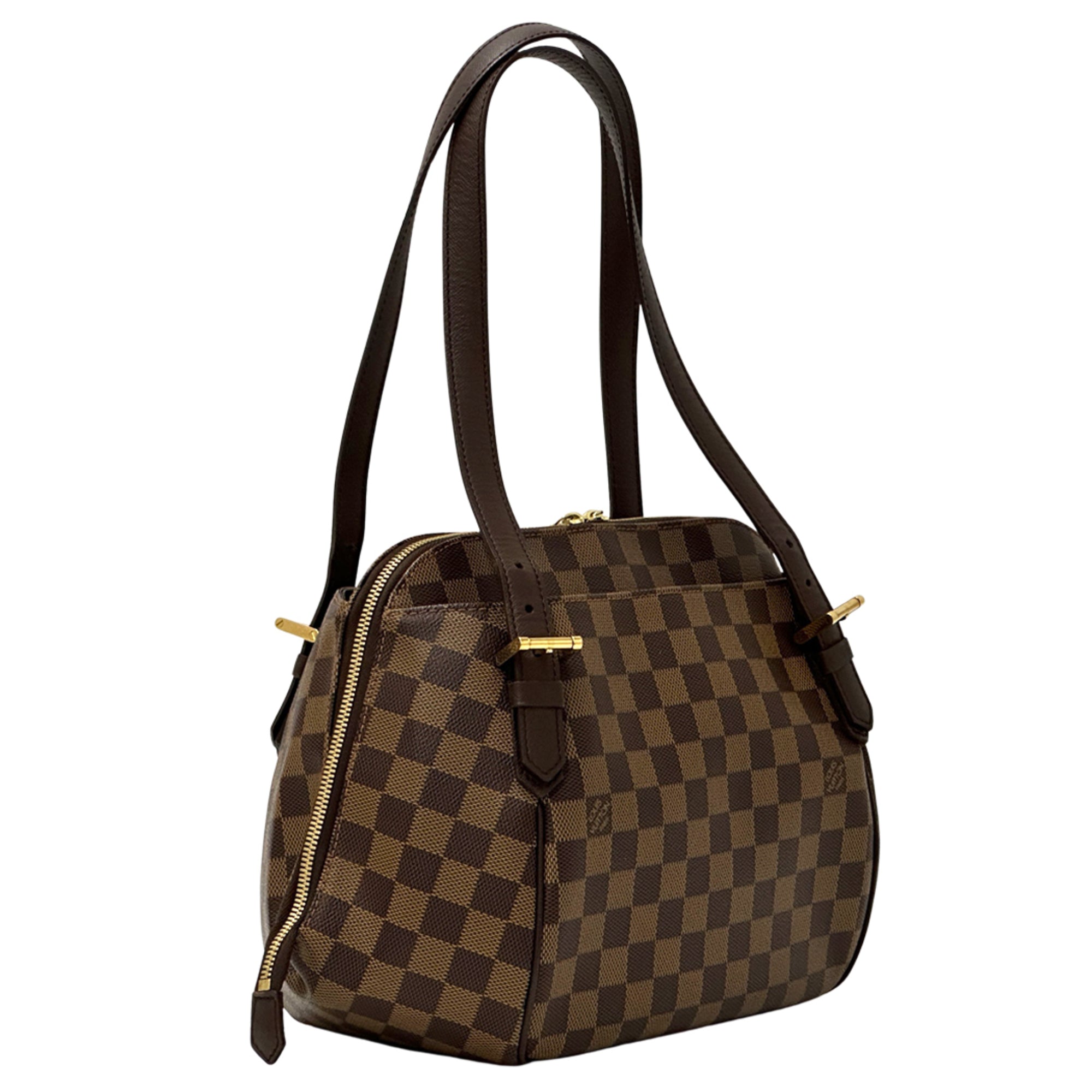 Louis Vuitton Damier Brown Ebene Damier Canvas Handbag Shoulder Bag (Pre-Owned)